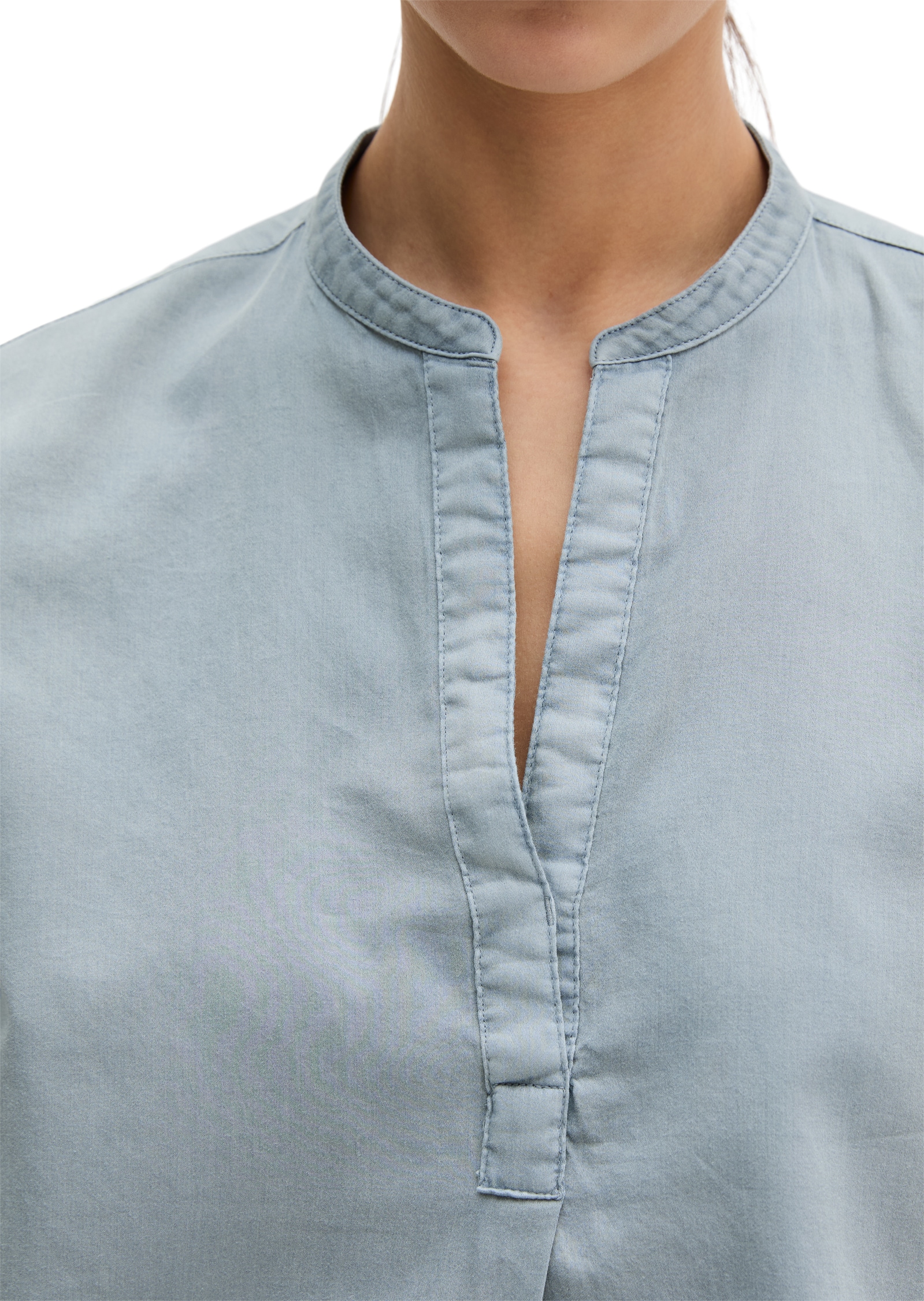 Marc O'Polo Langarmbluse loose aus Baumwoll-Satin