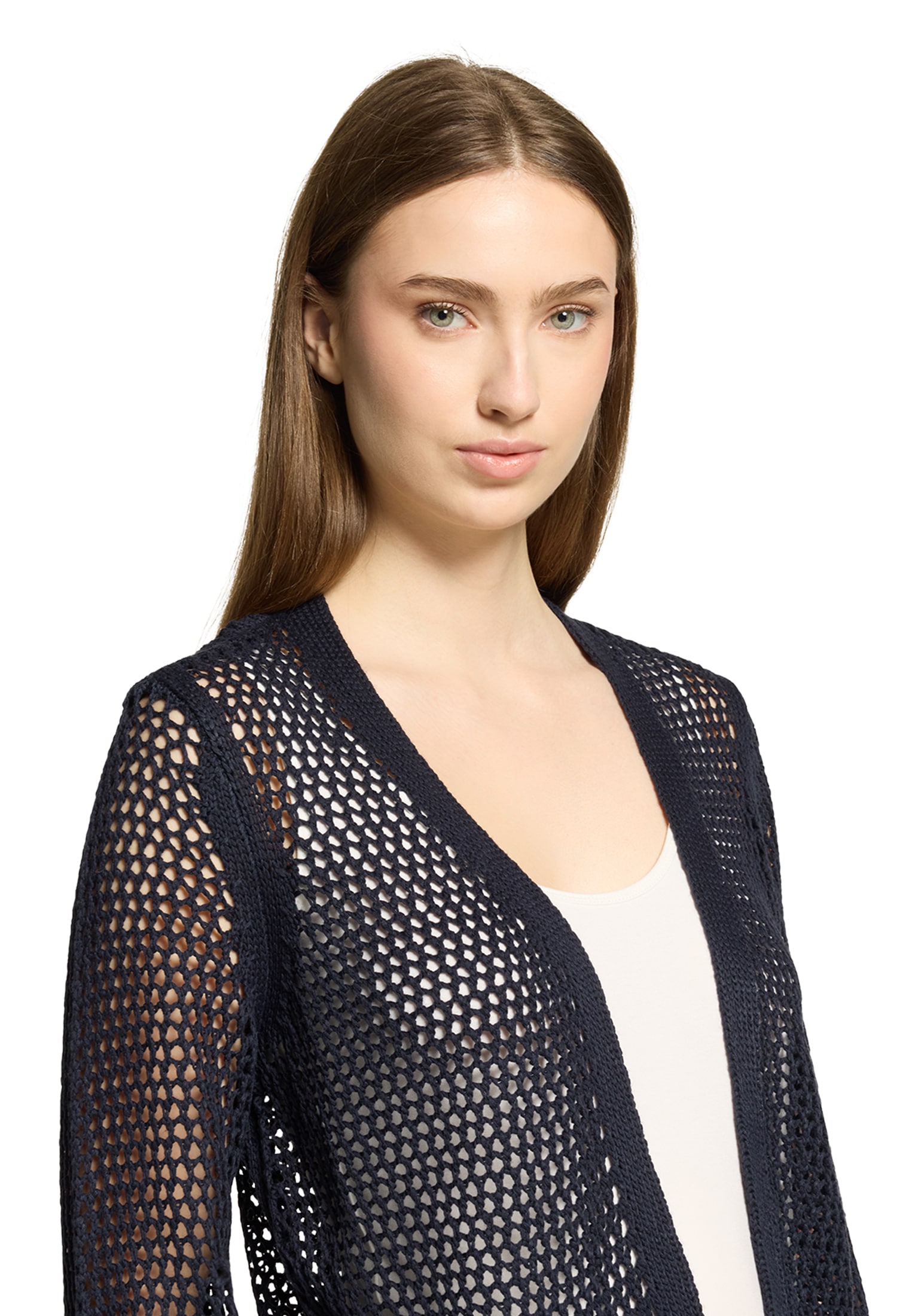 Betty Barclay Strickjacke »Grobstrickjacke mit Lochmuster«