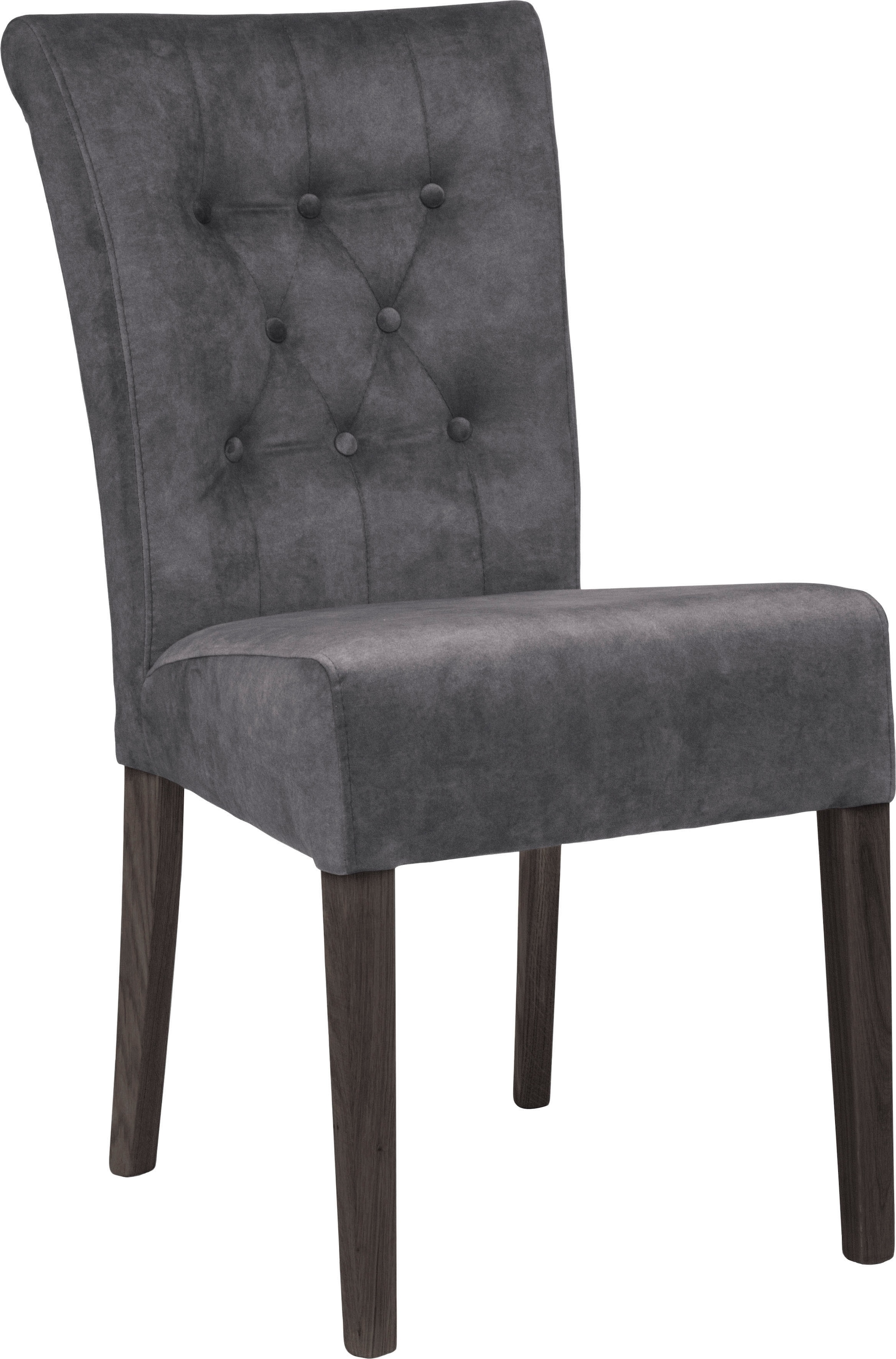 Home affaire Esszimmerstuhl »Queen BESTSELLER«, (Set), 2 St., Samtvelours, Polsterstuhl mit Knopfheftung, 2er, 4er oder 6er Set