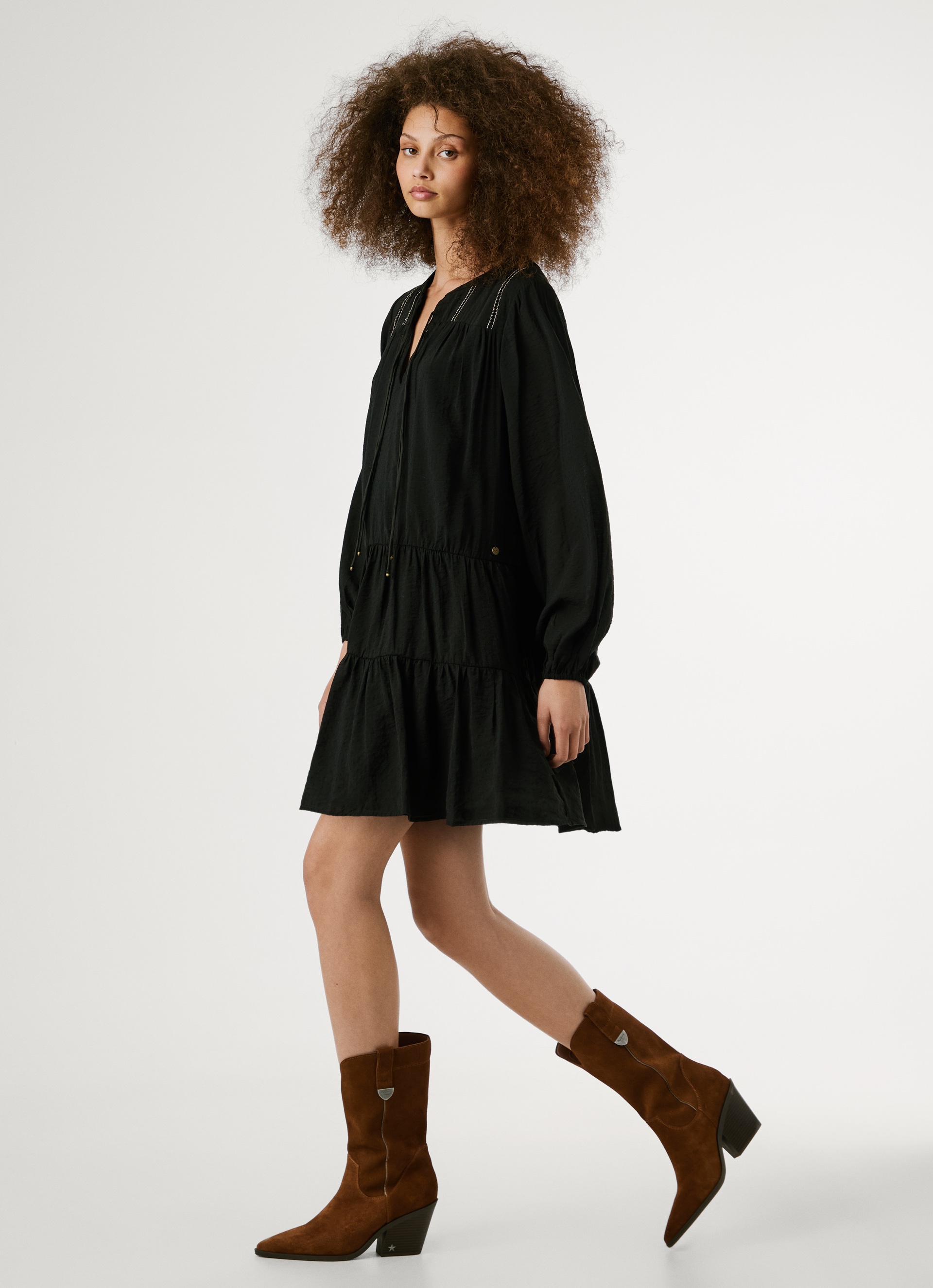Pepe Jeans Tunikakleid »PAULE DRESS«, mit Stufenschnitt