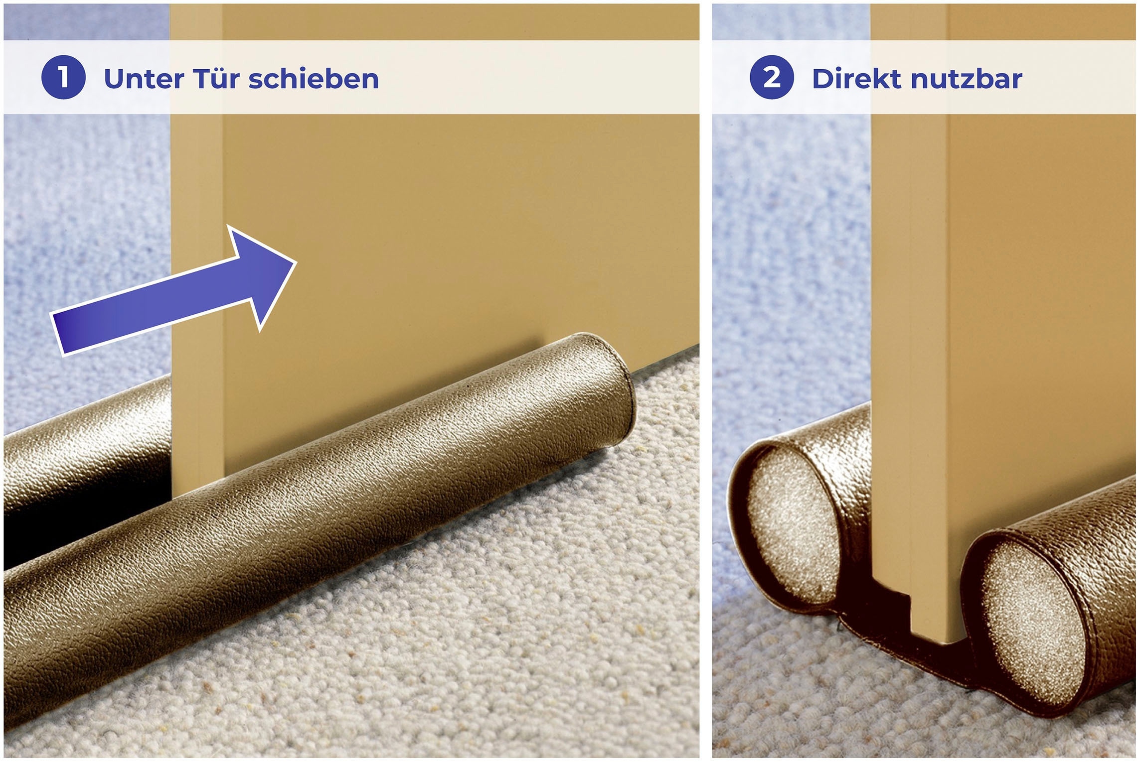 Maximex Zugluftstopper, braun, faltbar