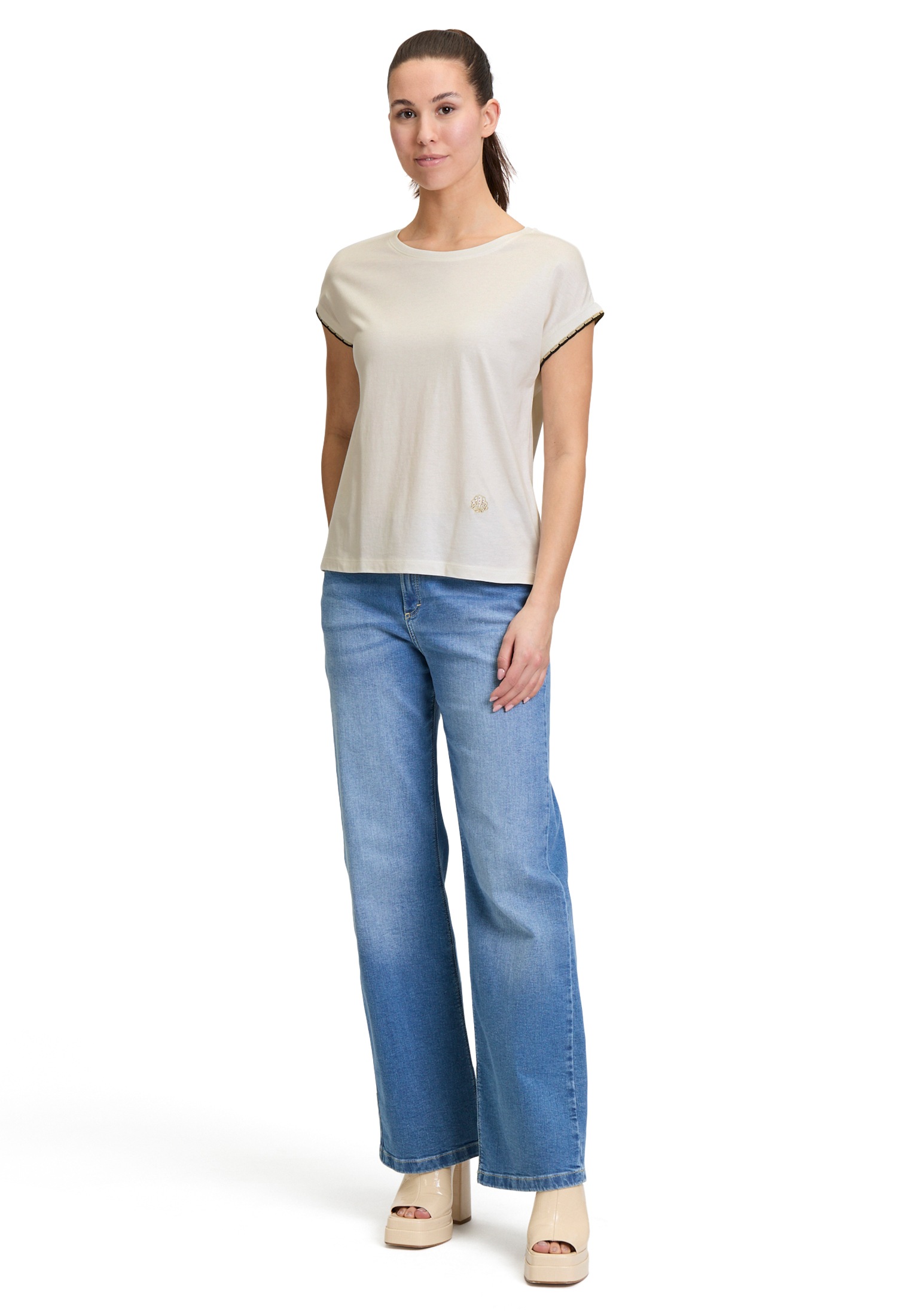Cartoon Langarmshirt »Casual-Shirt mit Rundhalsausschnitt«