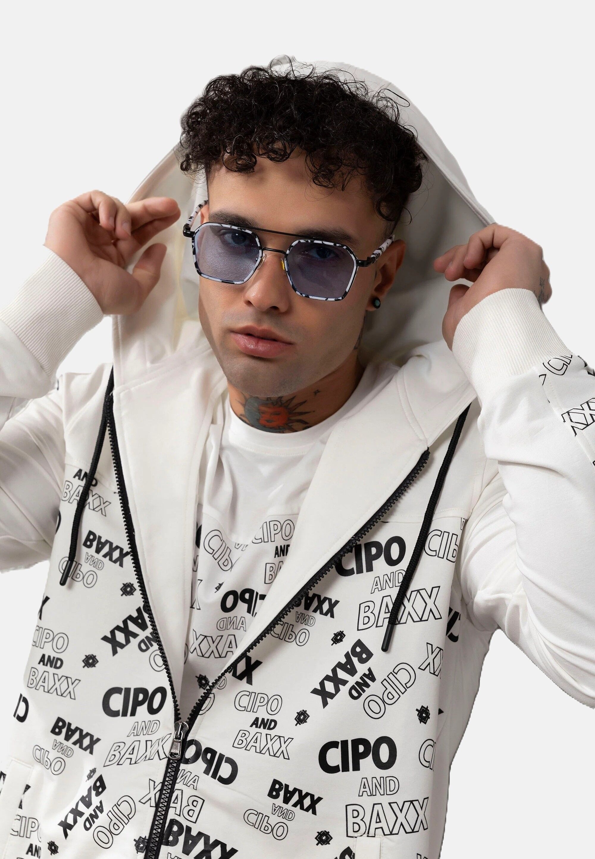 Cipo & Baxx Sweatjacke »Cipo & Baxx Sweatshirts« mit Front-Print