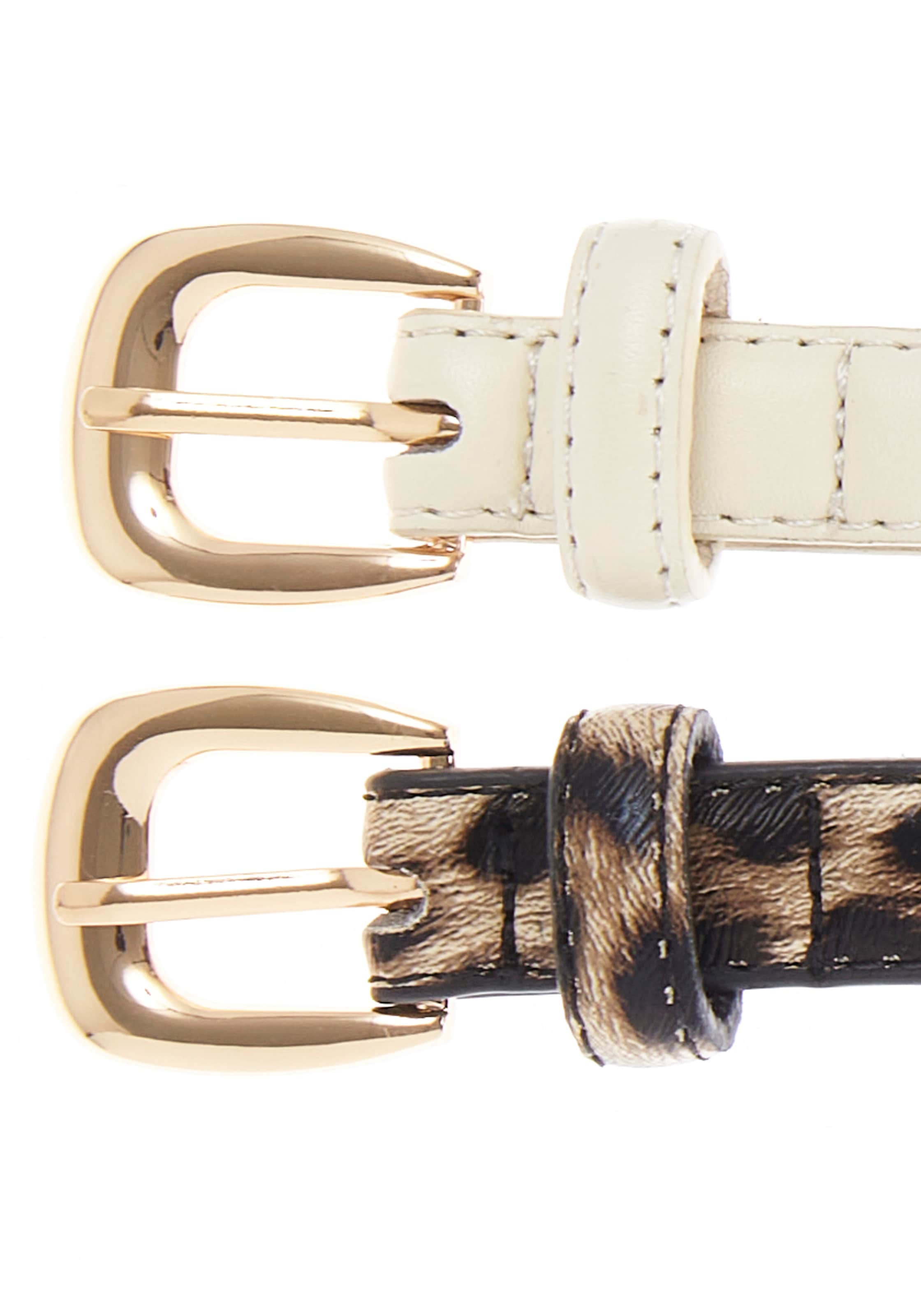 LASCANA Hüftgürtel »2-er Pack Gürtel, Anzuggürtel, Hosengürtel, Jeansgürtel« NEU für Hosen & Kleider im modernen Design