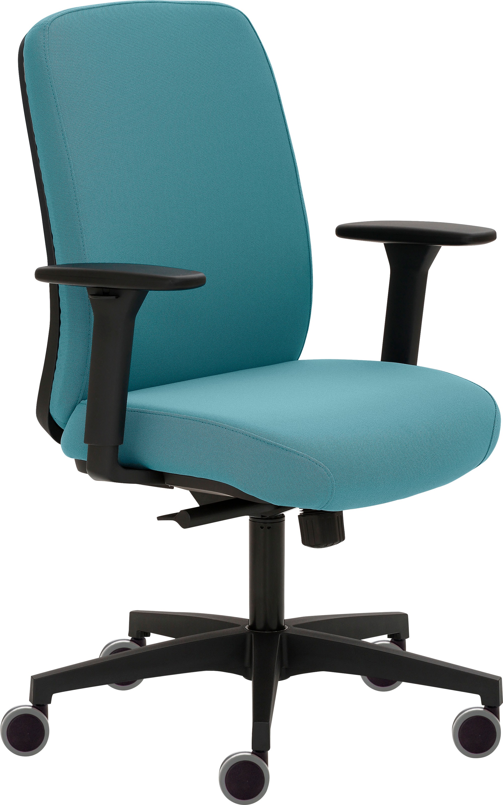 Mayer Sitzmöbel, Bürostuhl »myTRITON« () 1 Stk., Petrol + Schwarz, Polyester, B/H/T: 70 cm x 98 cm, Petrol + Schwarz