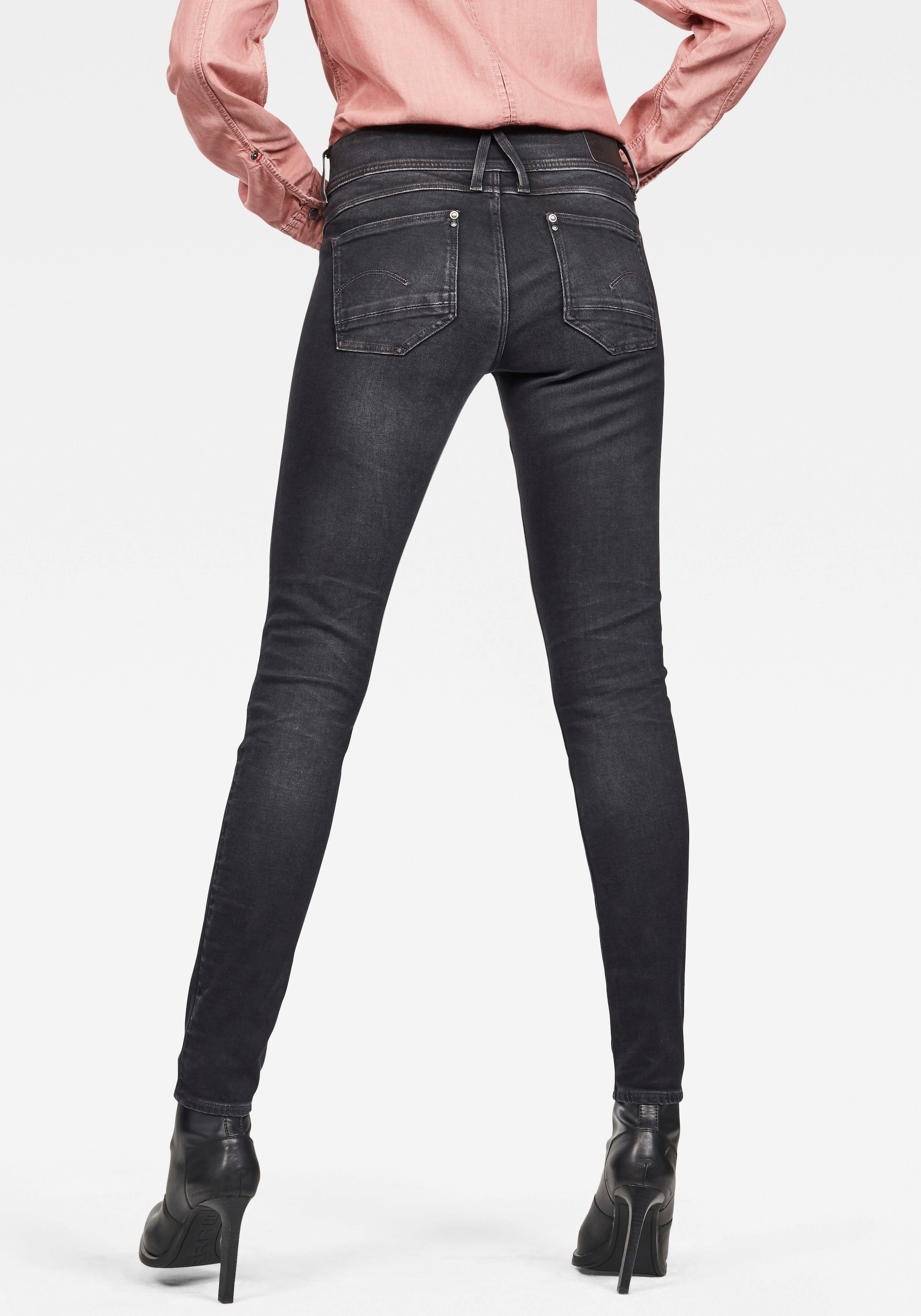 G-STAR Skinny-fit-Jeans »Mid Waist Skinny«, mit Elasthan-Anteil