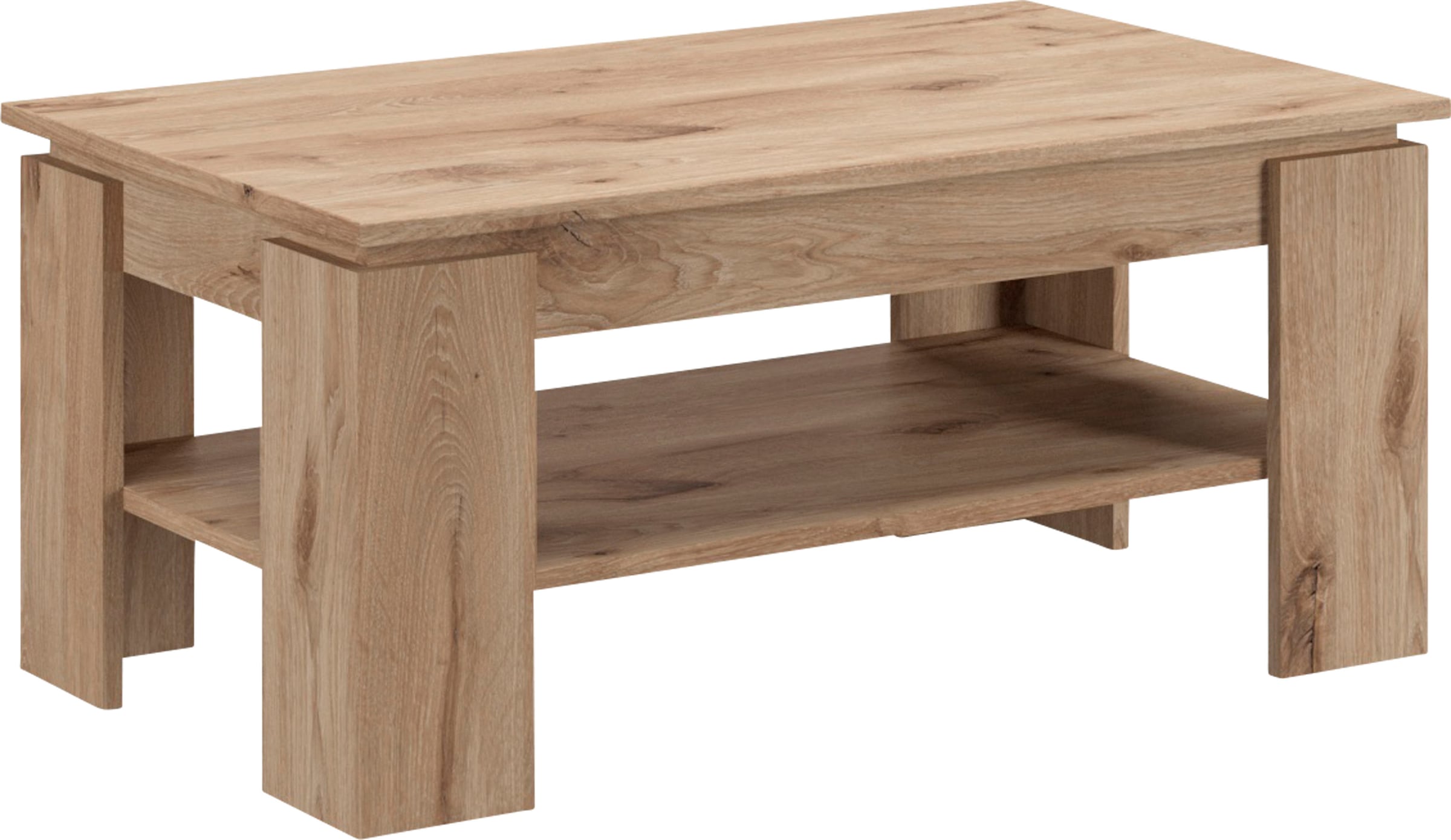 Home affaire Couchtisch "Kalmar, rechteckig, 100 x 60 cm, 1 Ablageboden" Sofatisch, Beistelltisch, Kaffetisch, Wohnzimmertisch, coffee table