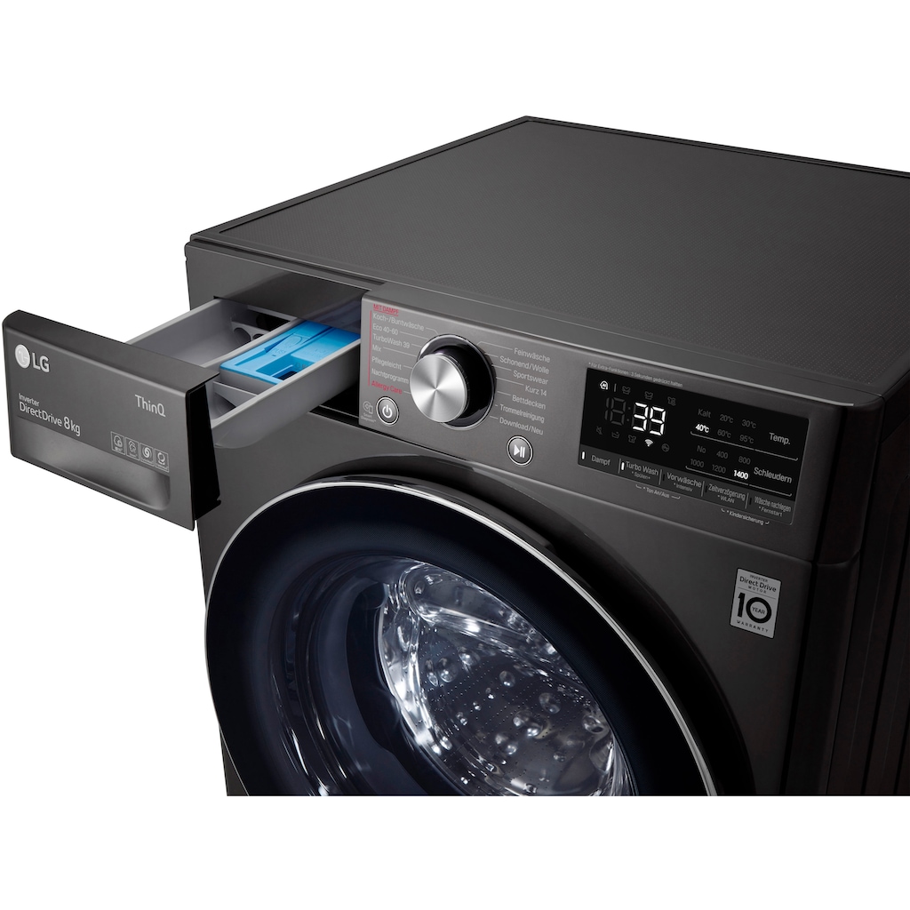 LG Waschmaschine »F4WV708P2BA«, F4WV708P2BA, 8 kg, 1400 U/min