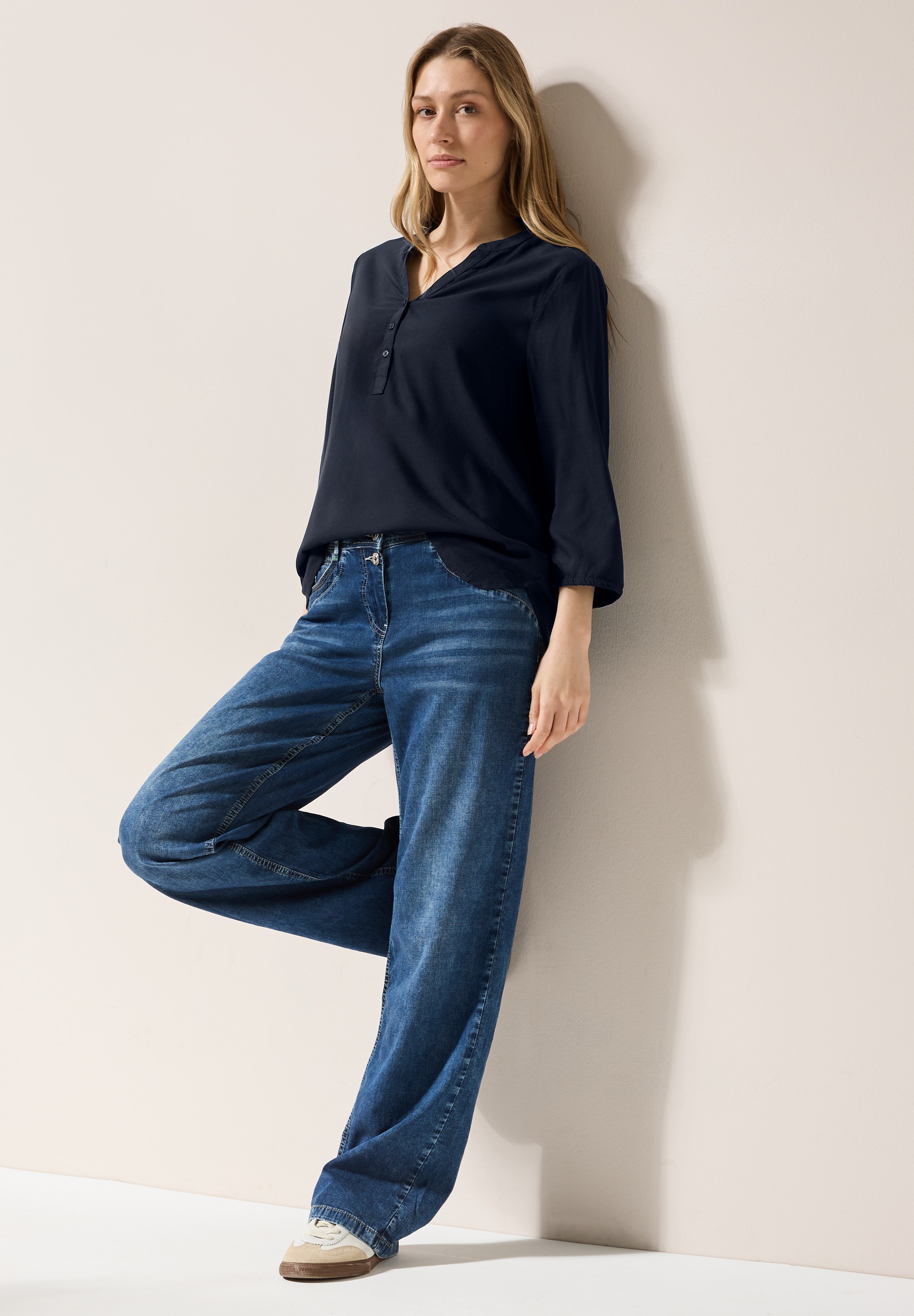 Cecil Klassische Bluse, in Unifarbe