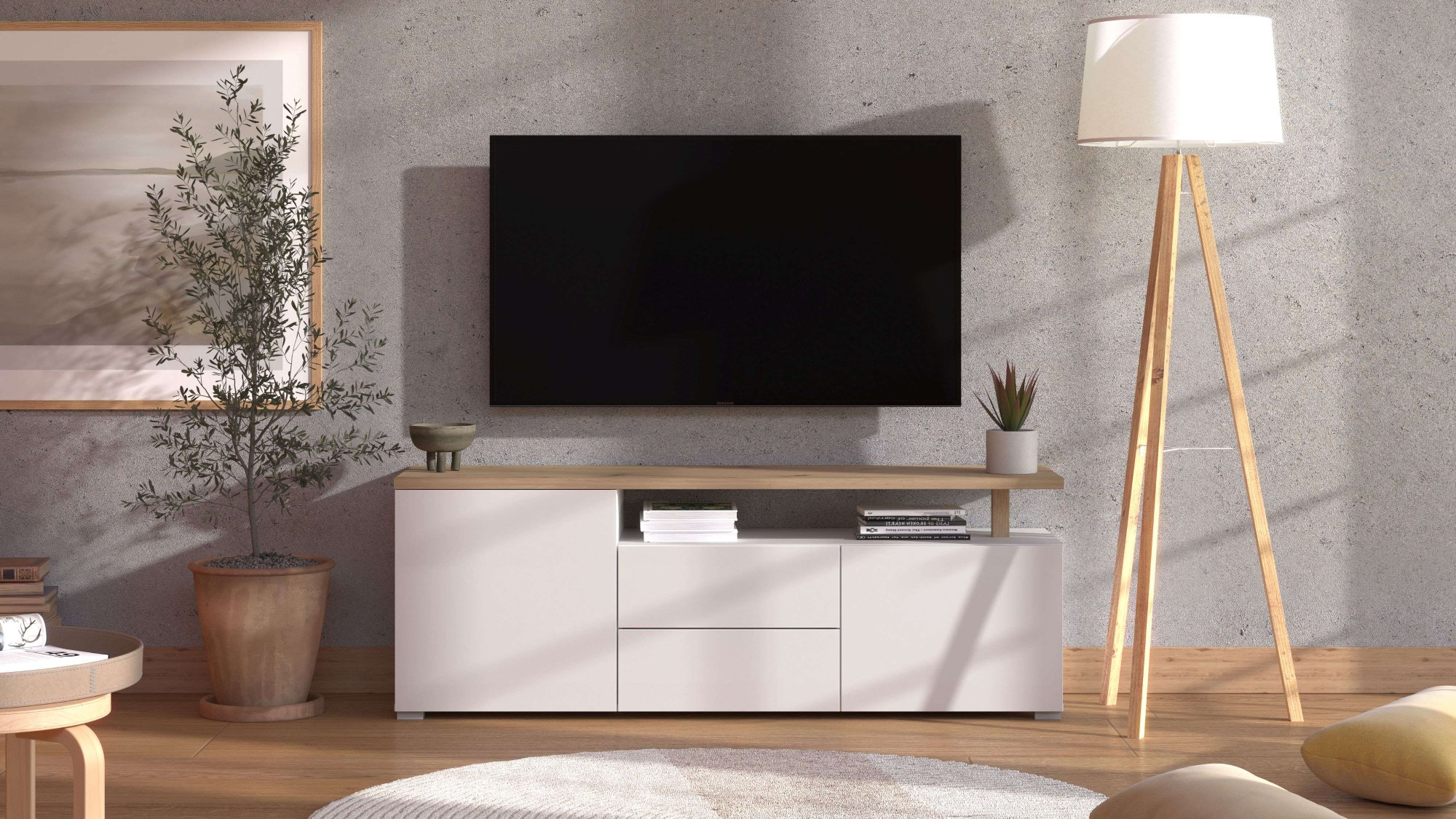 INOSIGN TV-Board »Aterno TV-Bank, TV-Schrank«, Breite 102,5 cm, mit Push-to-Open Funktion