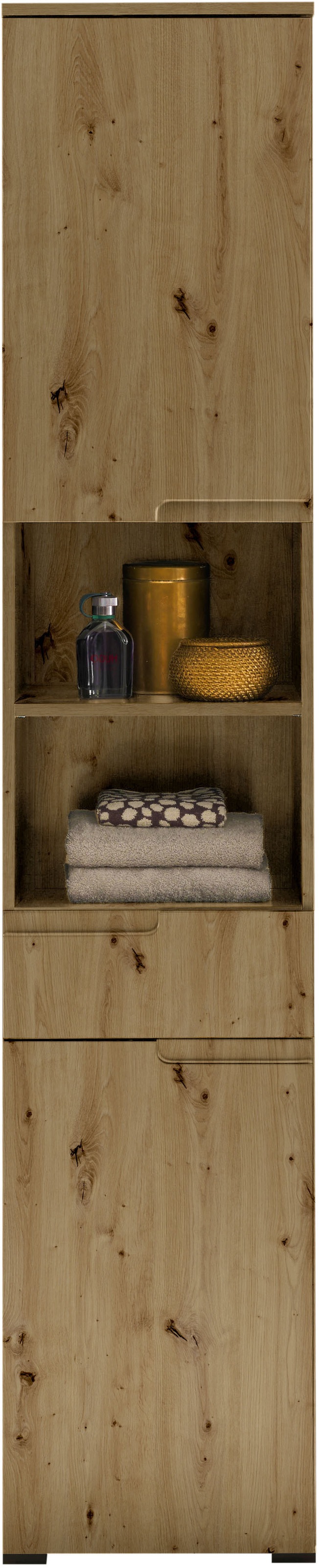 BASIC by Balculina Hochschrank »Spice, Badezimmerschrank BxTxH 40x191x32 cm« 1 Stk. tlg. Breite 40 cm, Griffmulden,