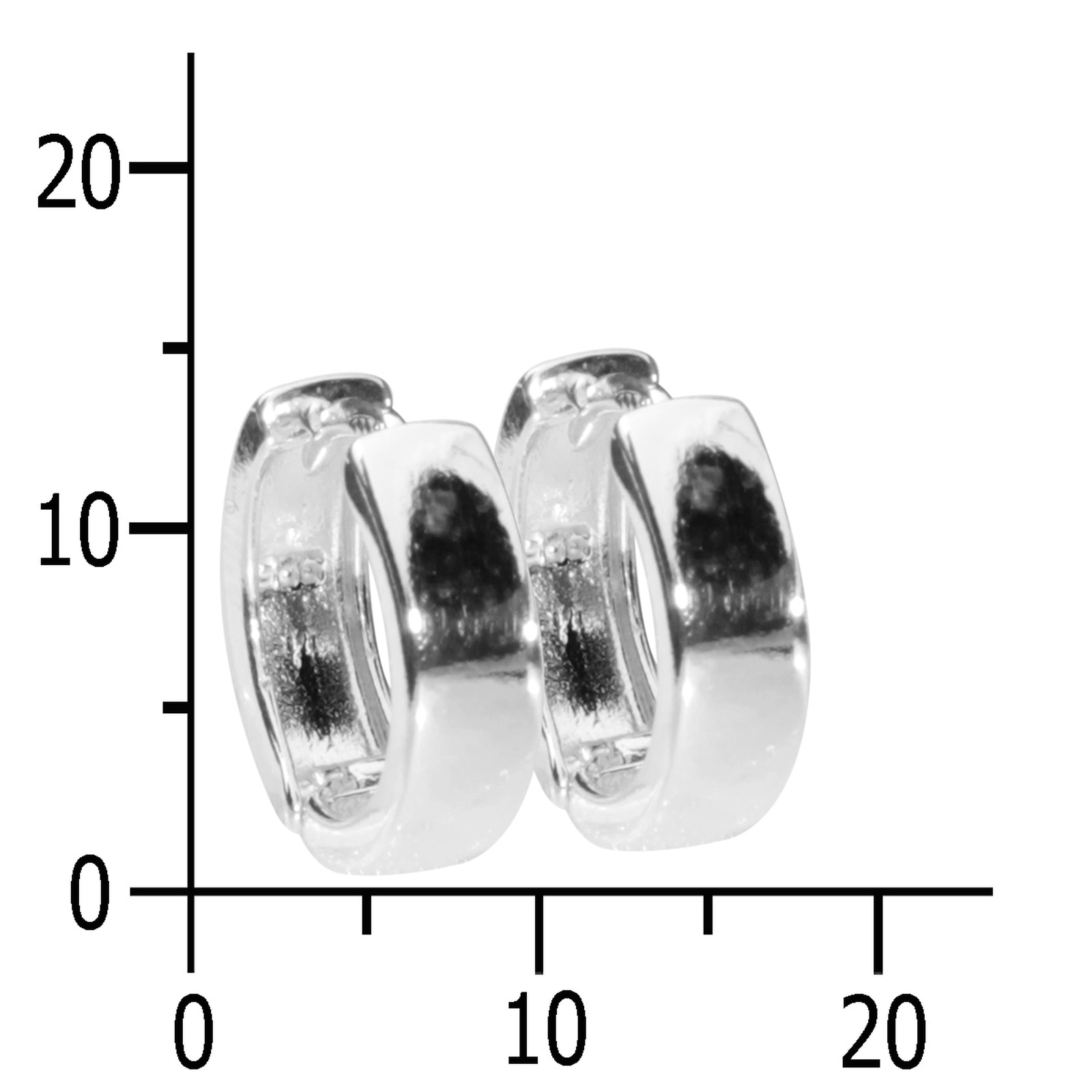OSTSEE-SCHMUCK Klappcreolen »- Babsi 14.40 - Silber 925/000 -,«