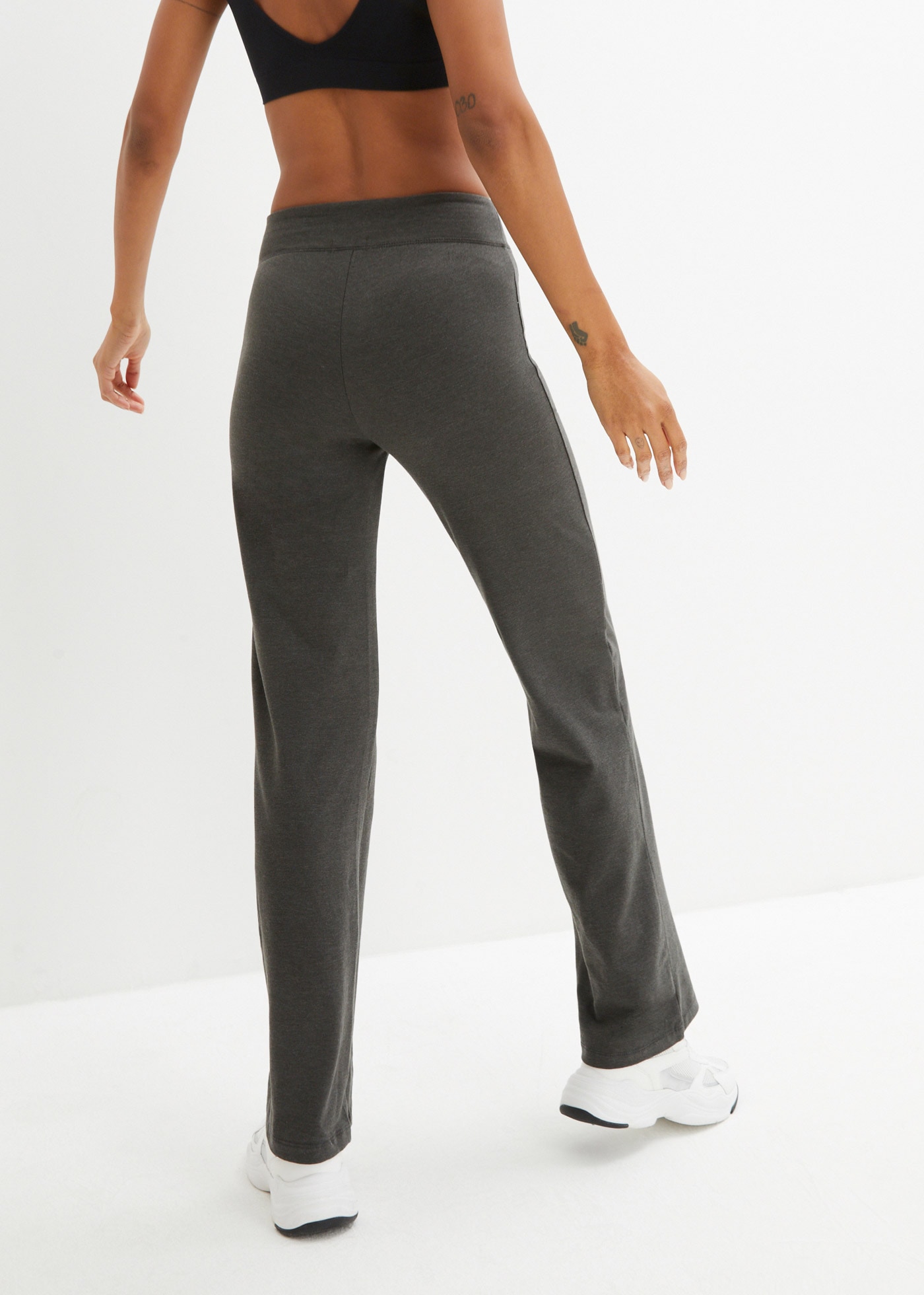 bonprix Sporthose »Baumwoll-Sporthose, Bootcut (2er Pack)«  aus Stretch-Material, Regular Fit, Bootcut-Design, sportlicher Stil