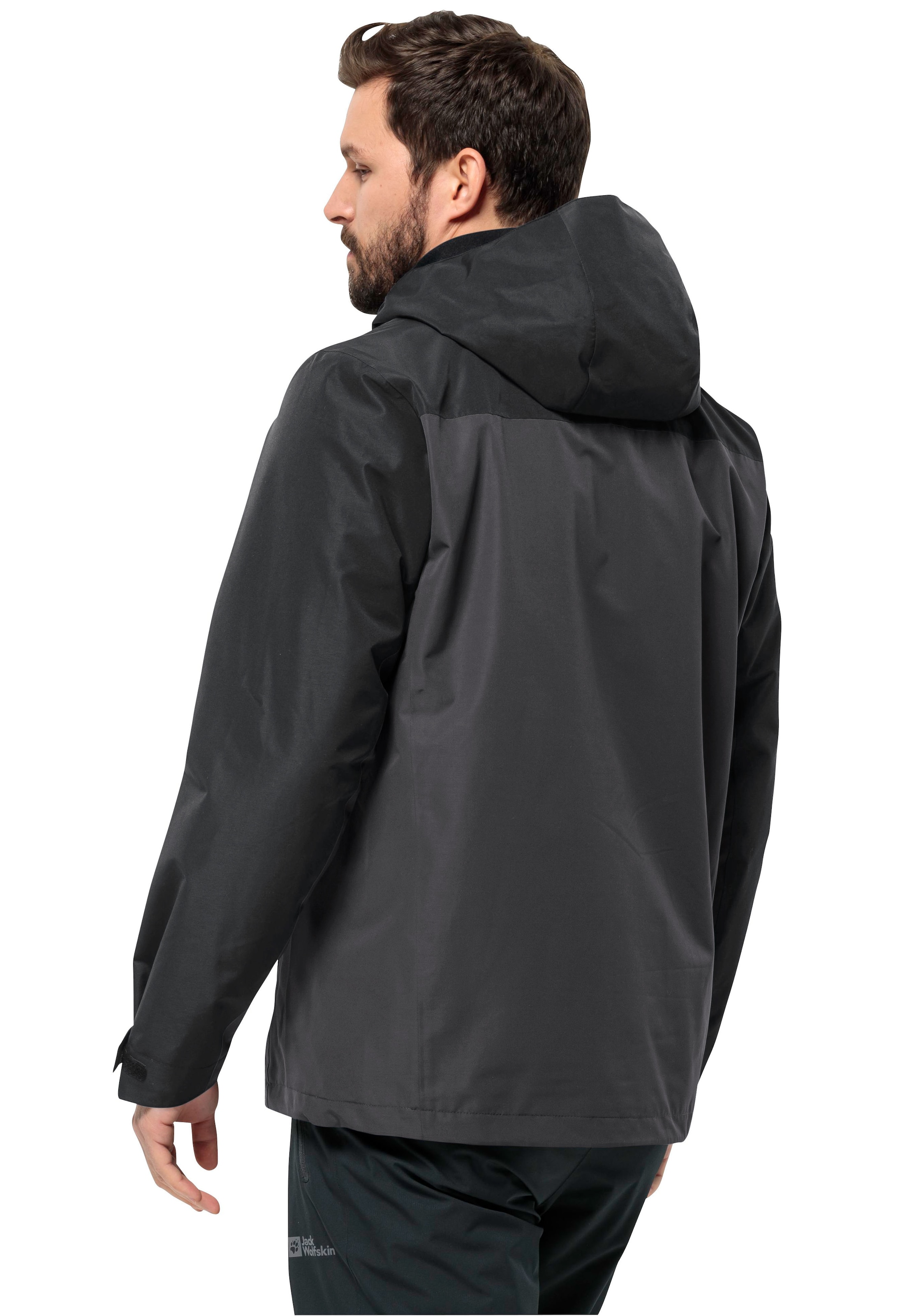 Jack Wolfskin 3-in-1-Funktionsjacke »TAUBENBERG 3IN1 JKT M«, mit Kapuze, mit wasserabweisenden Reißverschlüssen, Wasserdicht, Atmungsaktiv