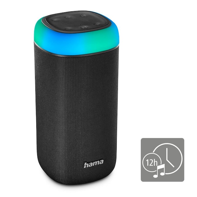 Hama Bluetooth-Lautsprecher »Bluetooth Box LED 30 W Xtra Bass 360ᵒ Sound  spritzwassergeschützt« ➥ 3 Jahre XXL Garantie | UNIVERSAL