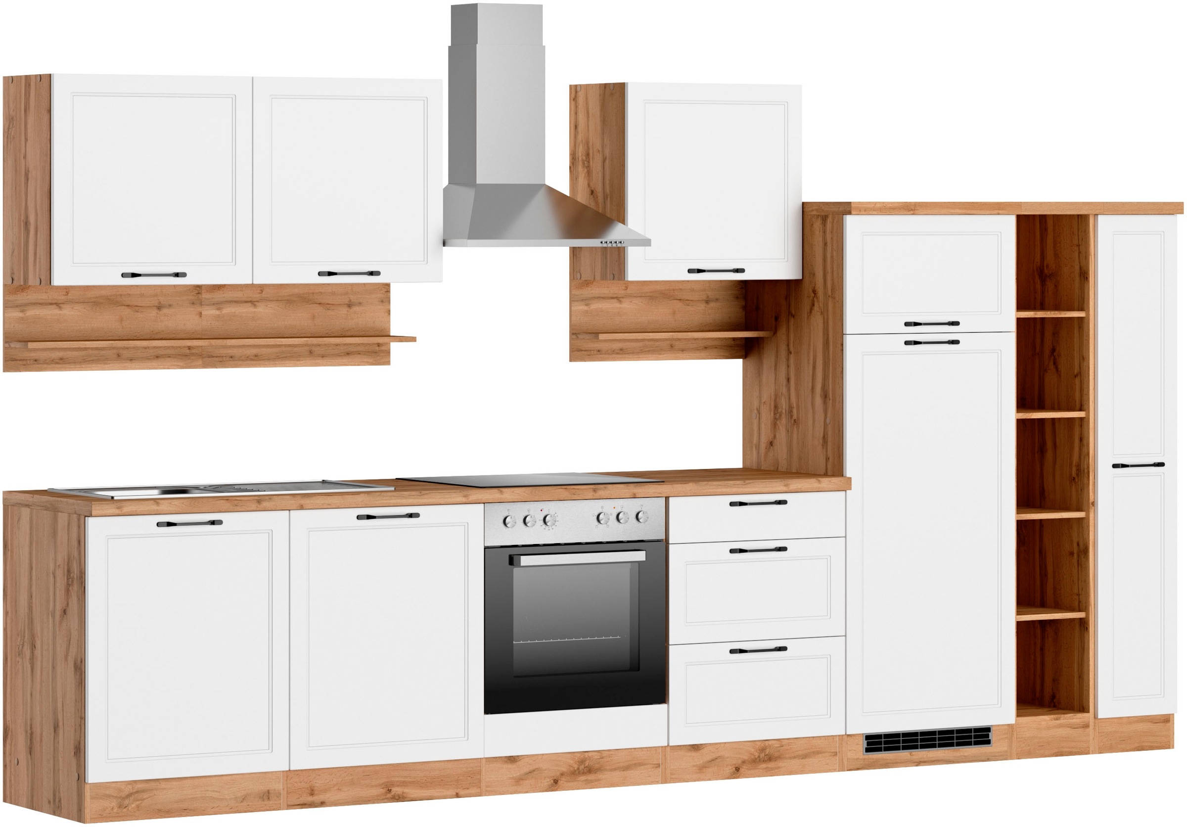 KOCHSTATION Küchenzeile »KS-Lana« 360 cm breit, wahlweise mit oder ohne E-Geräte