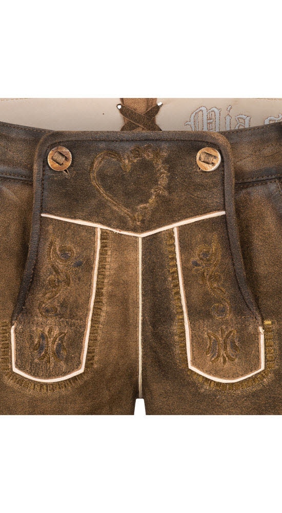 Nübler Trachtenlederhose »Lederhose Hotpant Tamara«