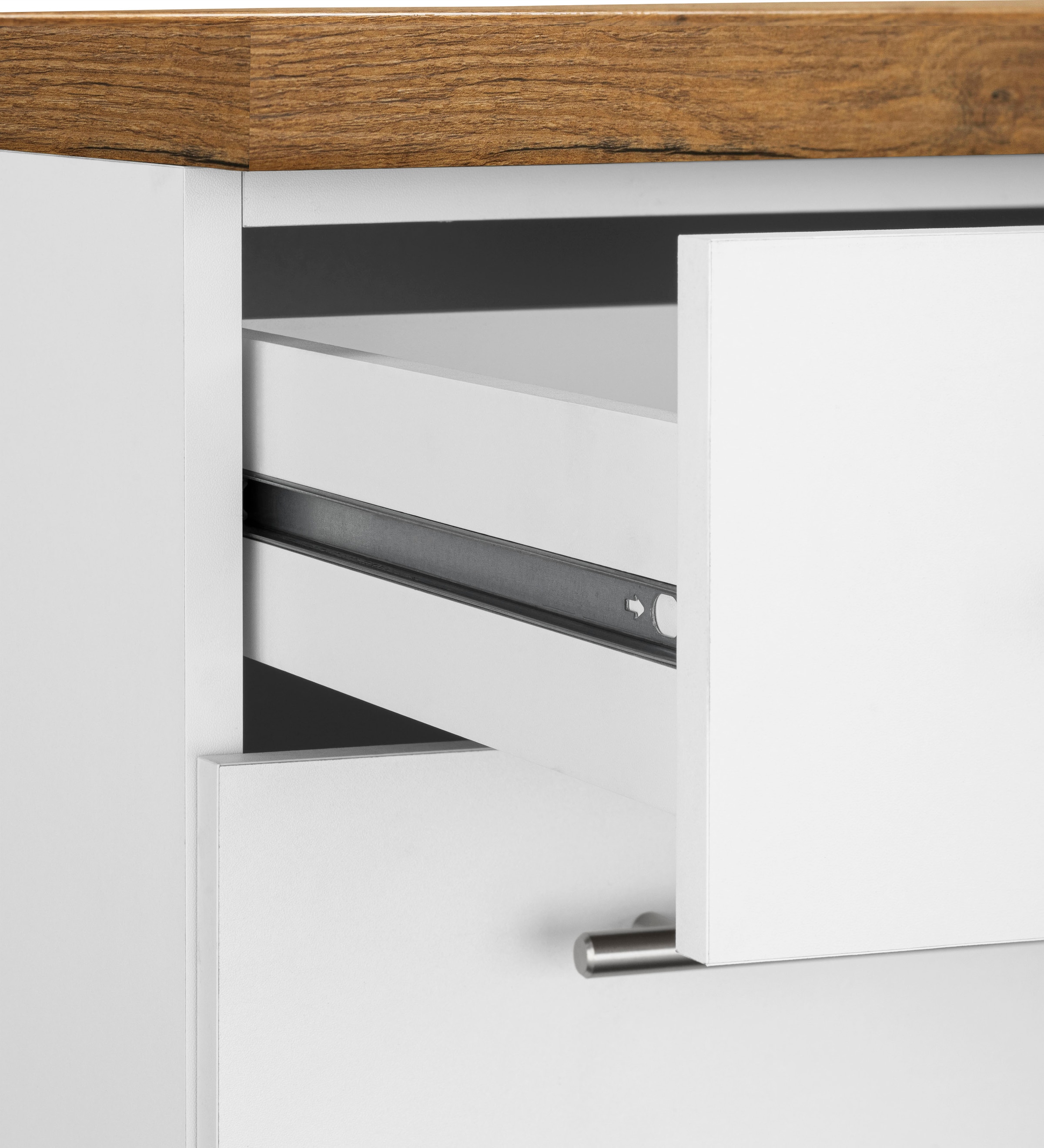 wiho Küchen Küchenzeile »Unna« mit E-Geräten, Breite 220 cm