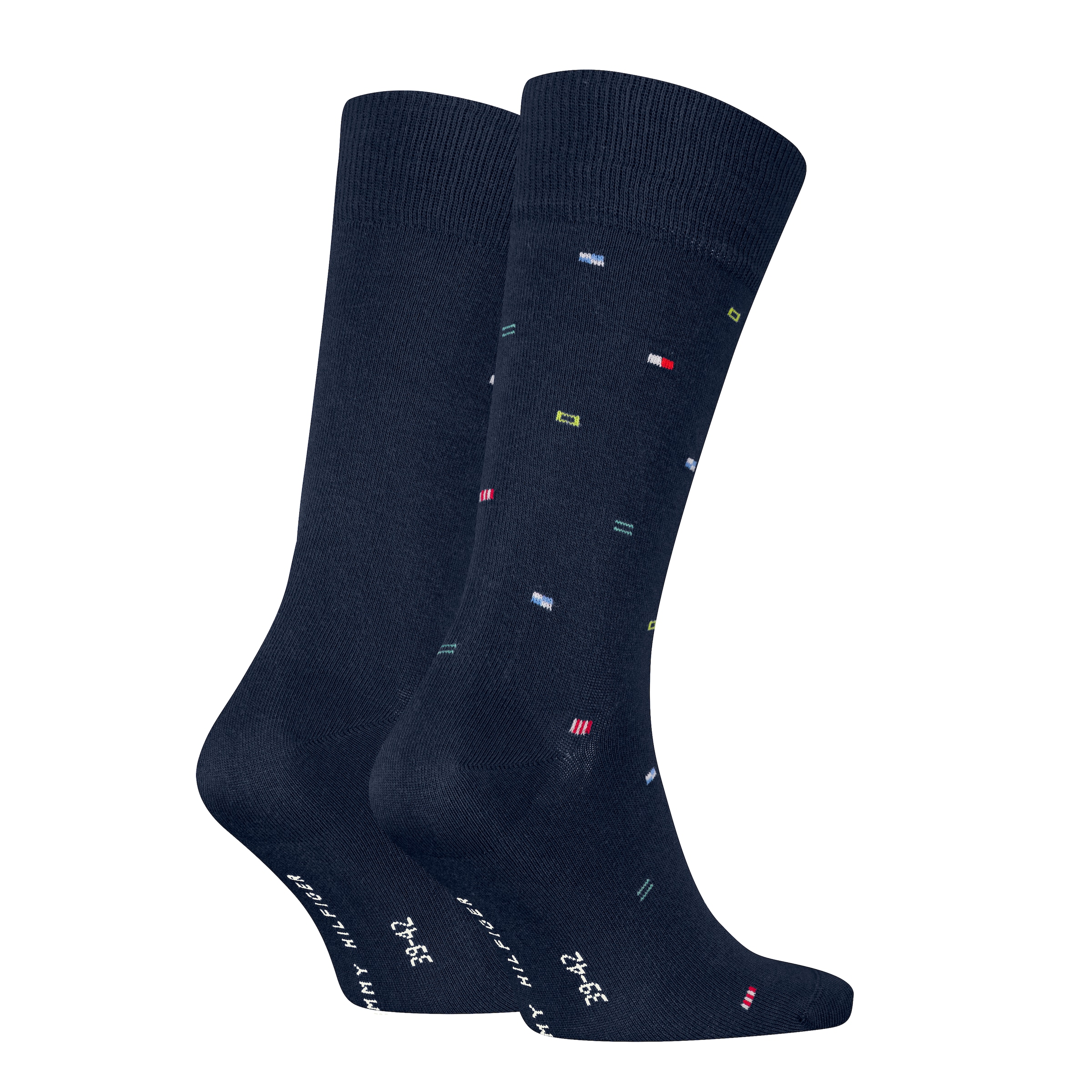 Tommy Hilfiger Socken »TH MEN SOCK 2P NAUTICAL FLAG«, (2 Paar), mit dezenter Markenapplikation
