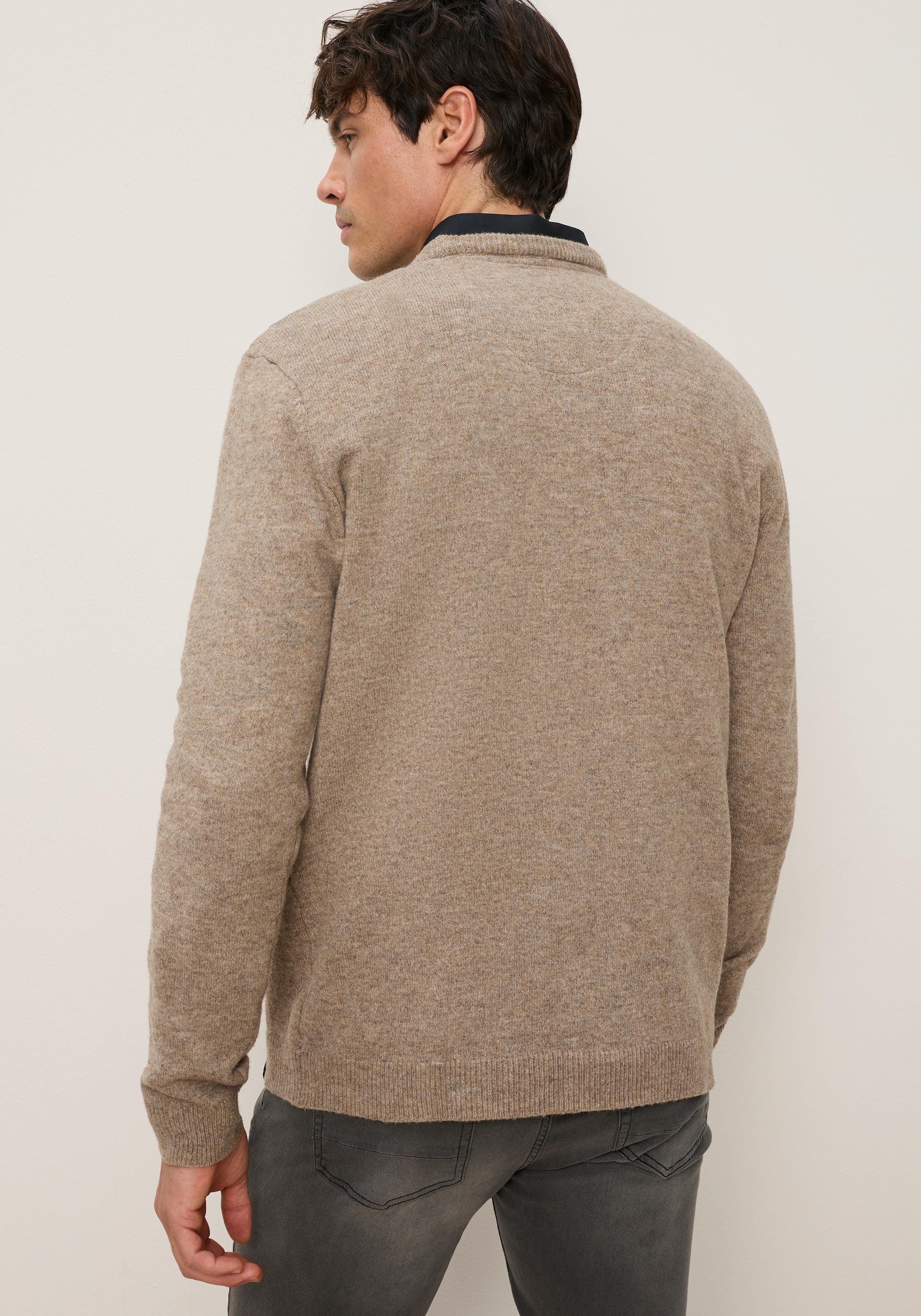 Bruno Banani Strickpullover »in hochwertiger Wolloptik« Woll-Look mit pflegeleichtem Tragekomfort. Ohne kratzendes Tragegefühl