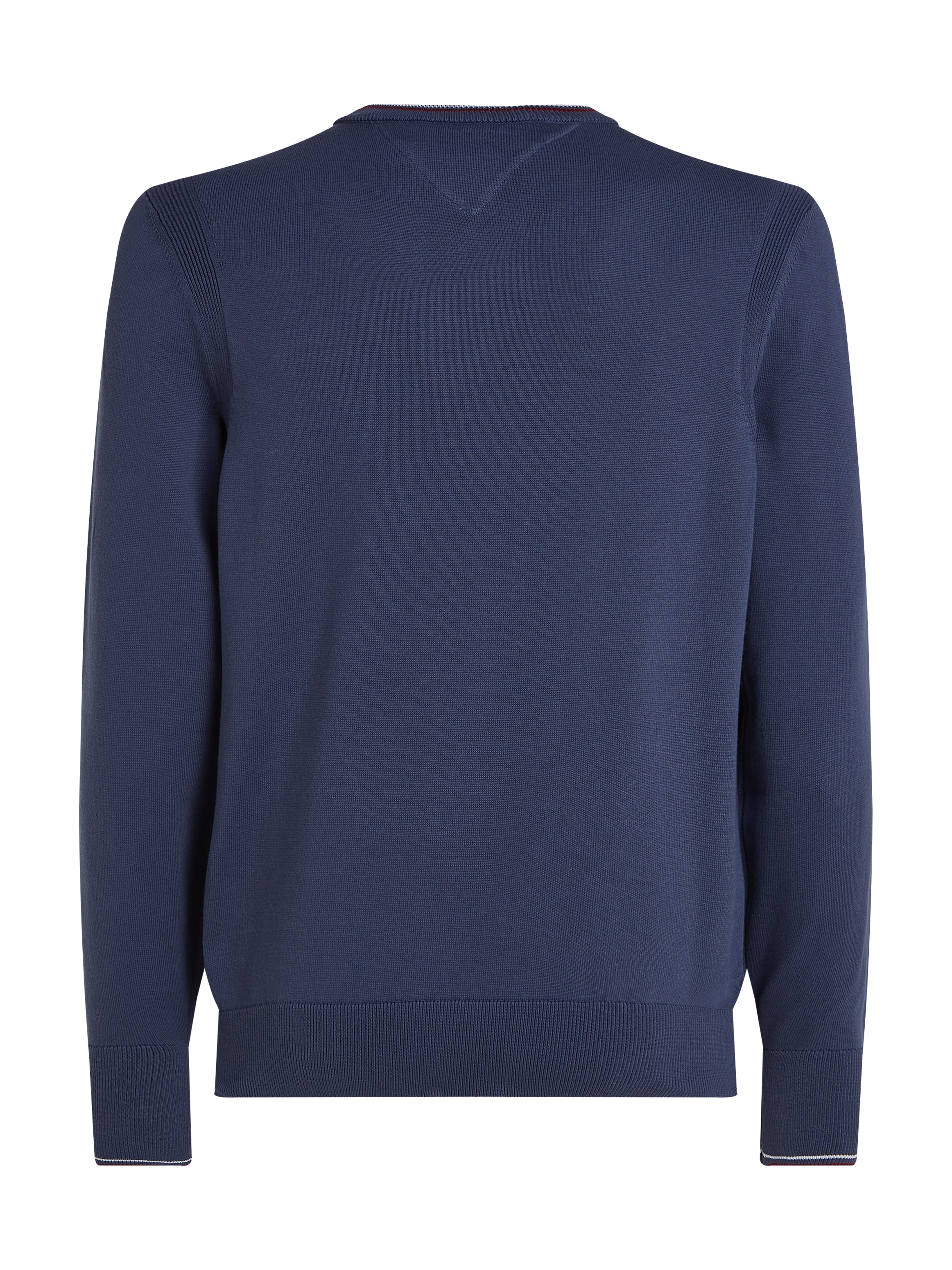 Tommy Hilfiger Rundhalspullover »RWB COTTON CREW NECK«, farbliche Akzente in Tommy Farben