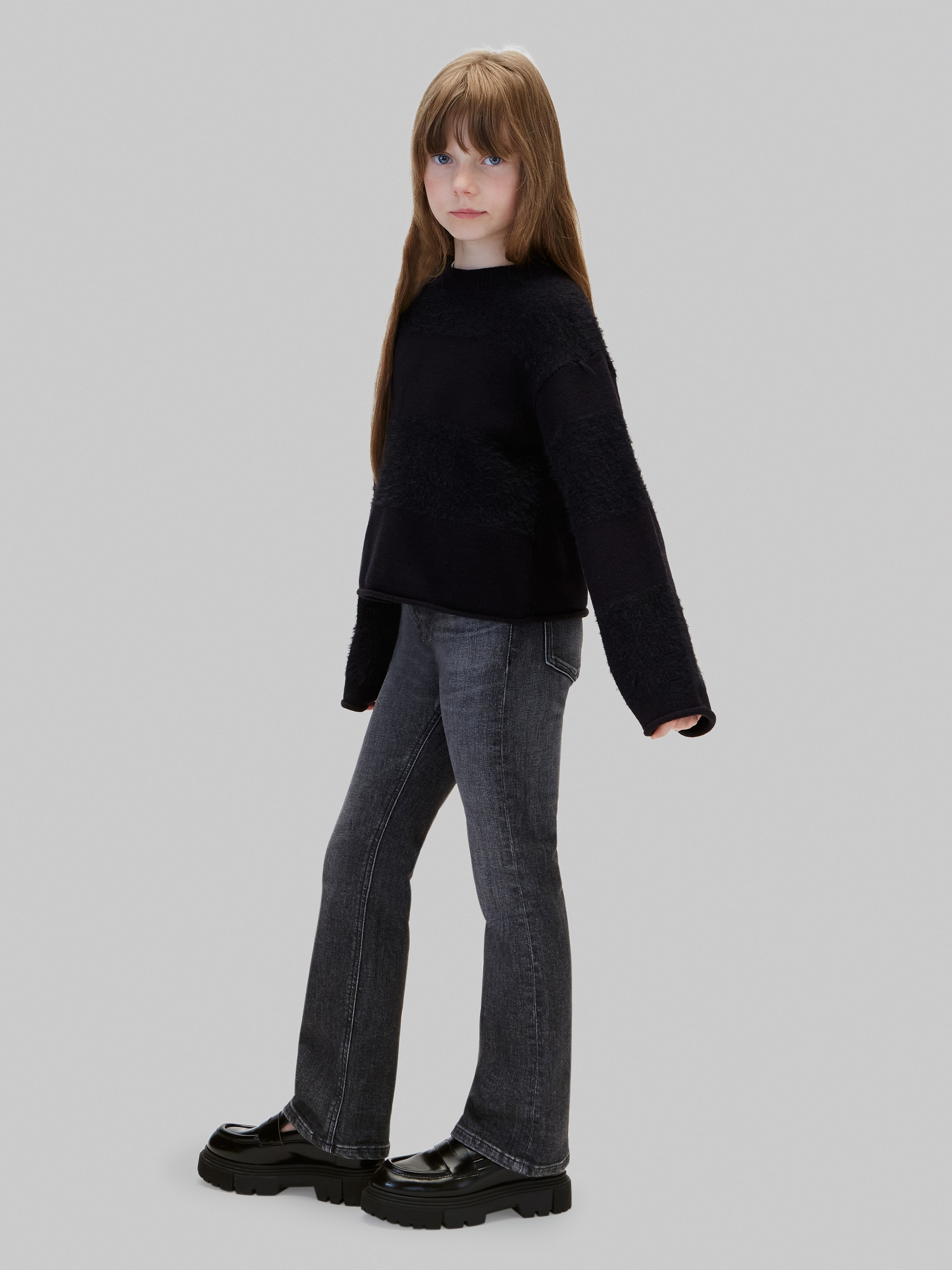 Calvin Klein Jeans Schlagjeans »MR FLARE JEANS WASHED BLACK« Regular fit mit Taschen