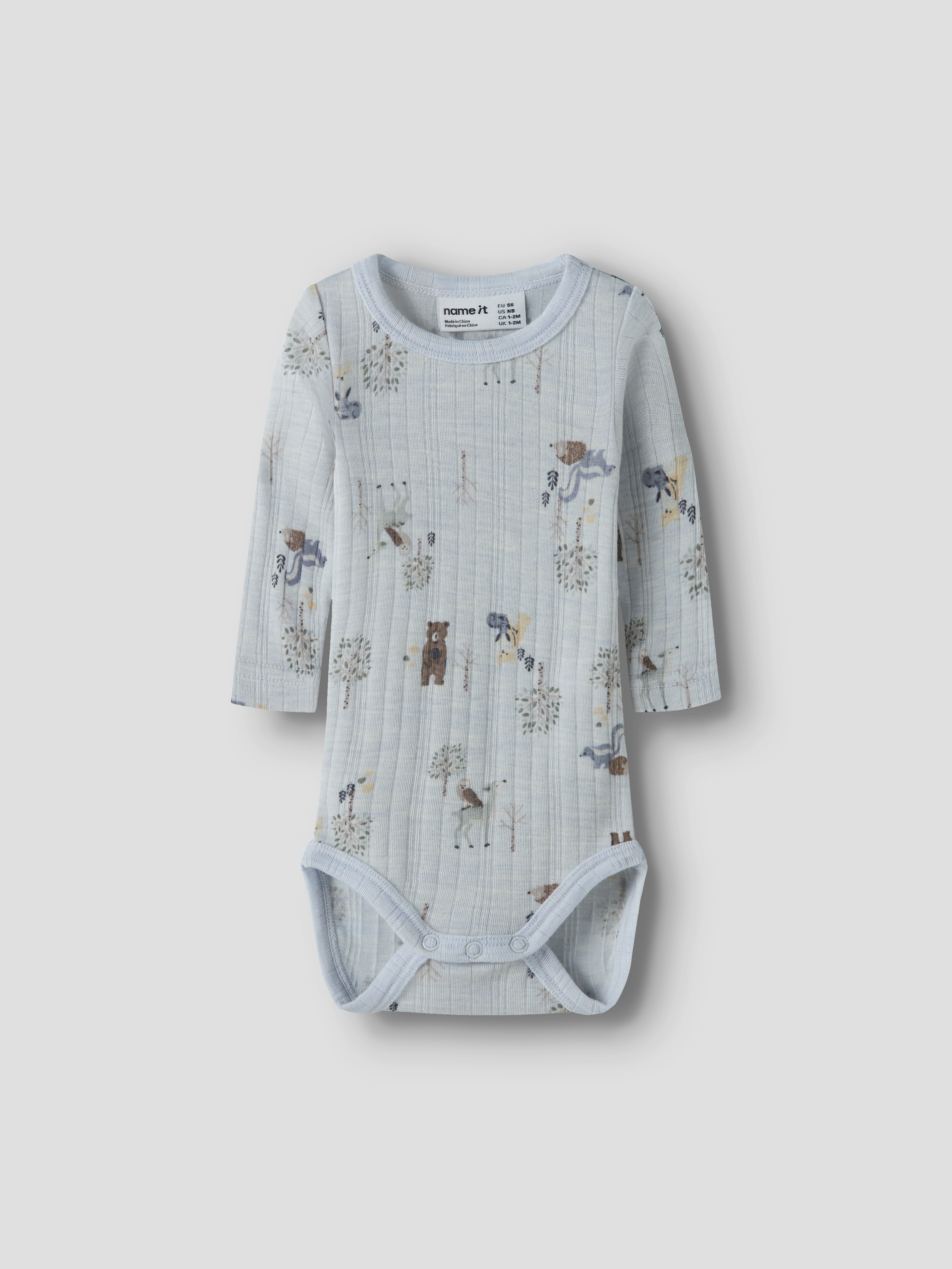 Name It Langarmbody »NBMWANG WOOL NEEDLE LS BODY NOOS« Wolle