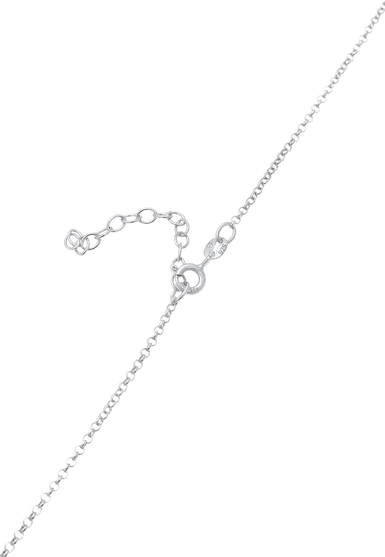 Elli Silberkette »Halskette Y-Kette Kugel Kristalle 925 Silber«
