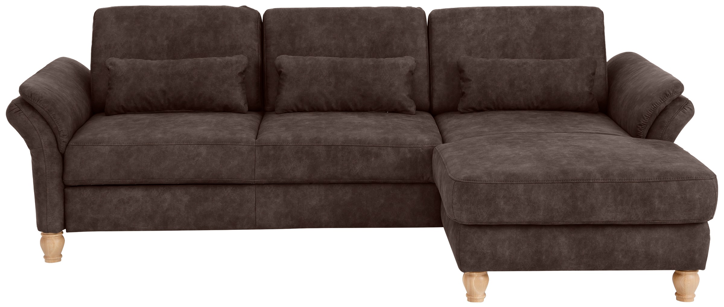 Home affaire Ecksofa »Palace L-Form«, incl. Sitztiefenverstellung, wahlweise mit Bettfunktion und Stauraum