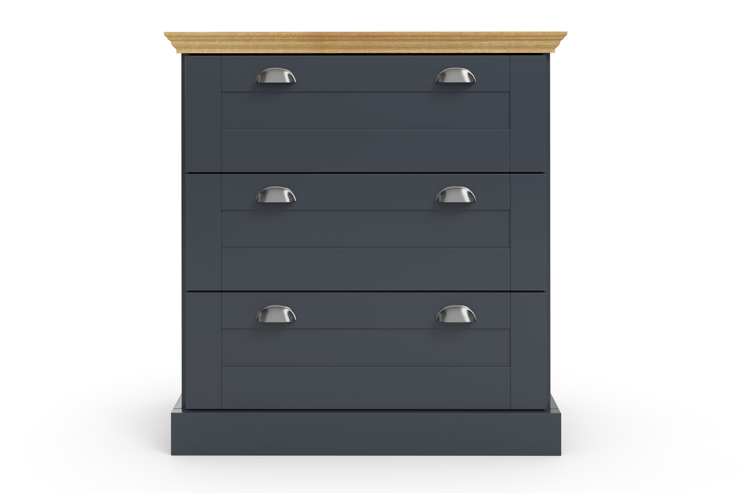 Home affaire Kommode »Motala« mit 3 Schubladen, Breite 75 cm, Höhe 80 cm