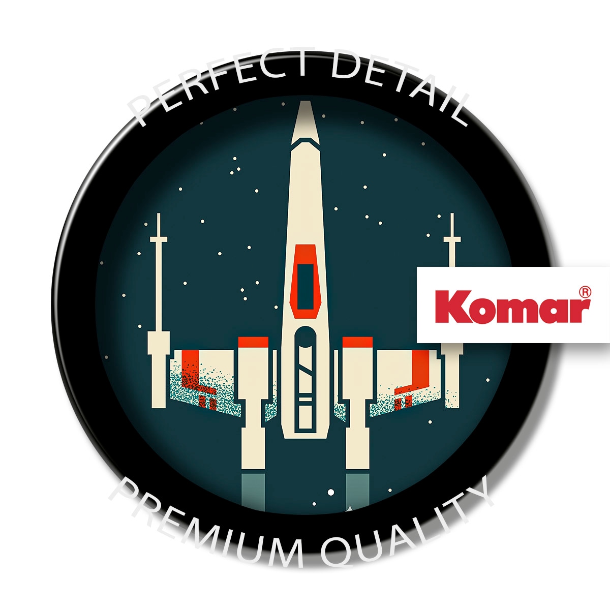 Komar Wandbild »Star Wars Geeky X-Wing«, Disney, (Set, 1 St.), 40 x 50 cm (Breite x Höhe) - Kinderzimmer, Dekoration