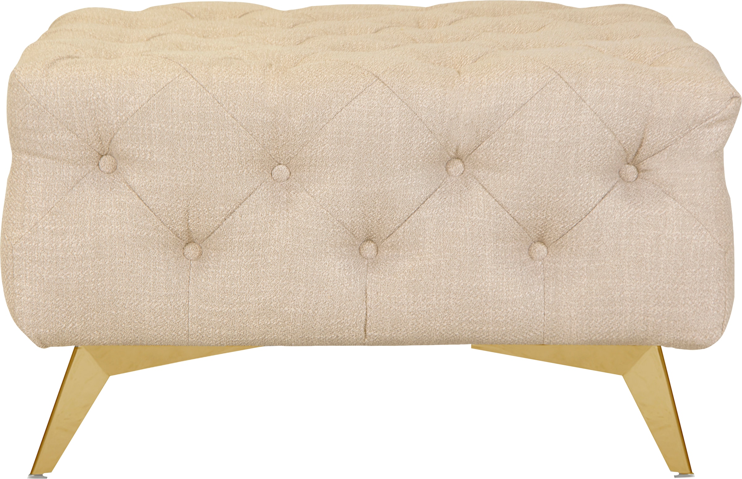 Leonique Polsterhocker »Glynis«, aufwändige Knopfheftung, moderne Chesterfield Optik, Fußfarbe wählbar