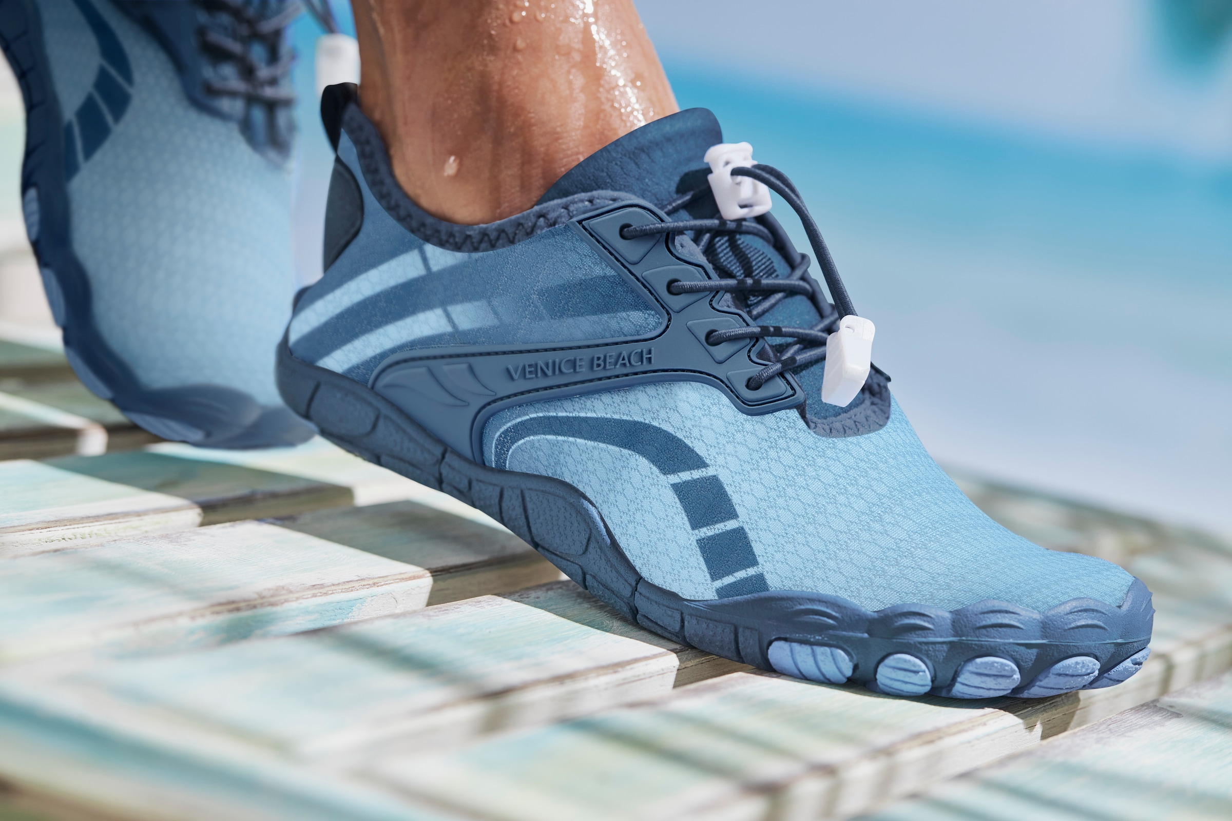 Venice Beach Aquaschuh, mit Kordelzug, Badeschuh, Slipper, Wasserschuh, Unisex VEGAN