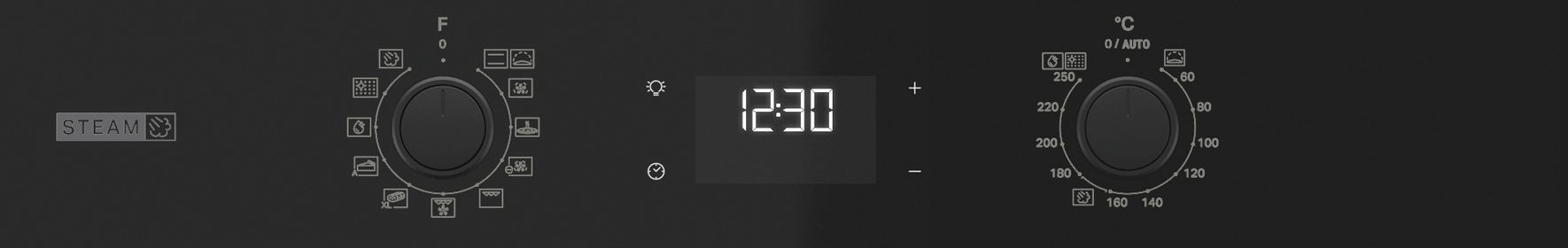 BAUKNECHT Backofen-Set »BAKO 820 Pyro Steam« mit 1-fach-Teleskopauszug FlexiClean - zwei mühelose Reinigungsfunktionen (Pyrolyse & Hydrolyse) je nach Bedarf Set, 2 Stk. tlg. GentleSteam - für ein saftiges Inneres und ein knuspriges Äußeres