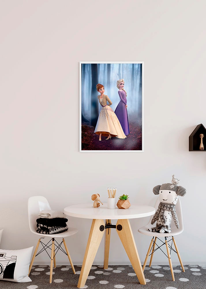 Komar Bild »Frozen Wood Walk« Disney 1 Stk. tlg. Wandbild zur Dekoration im Kinderzimmer - ohne Rahmen