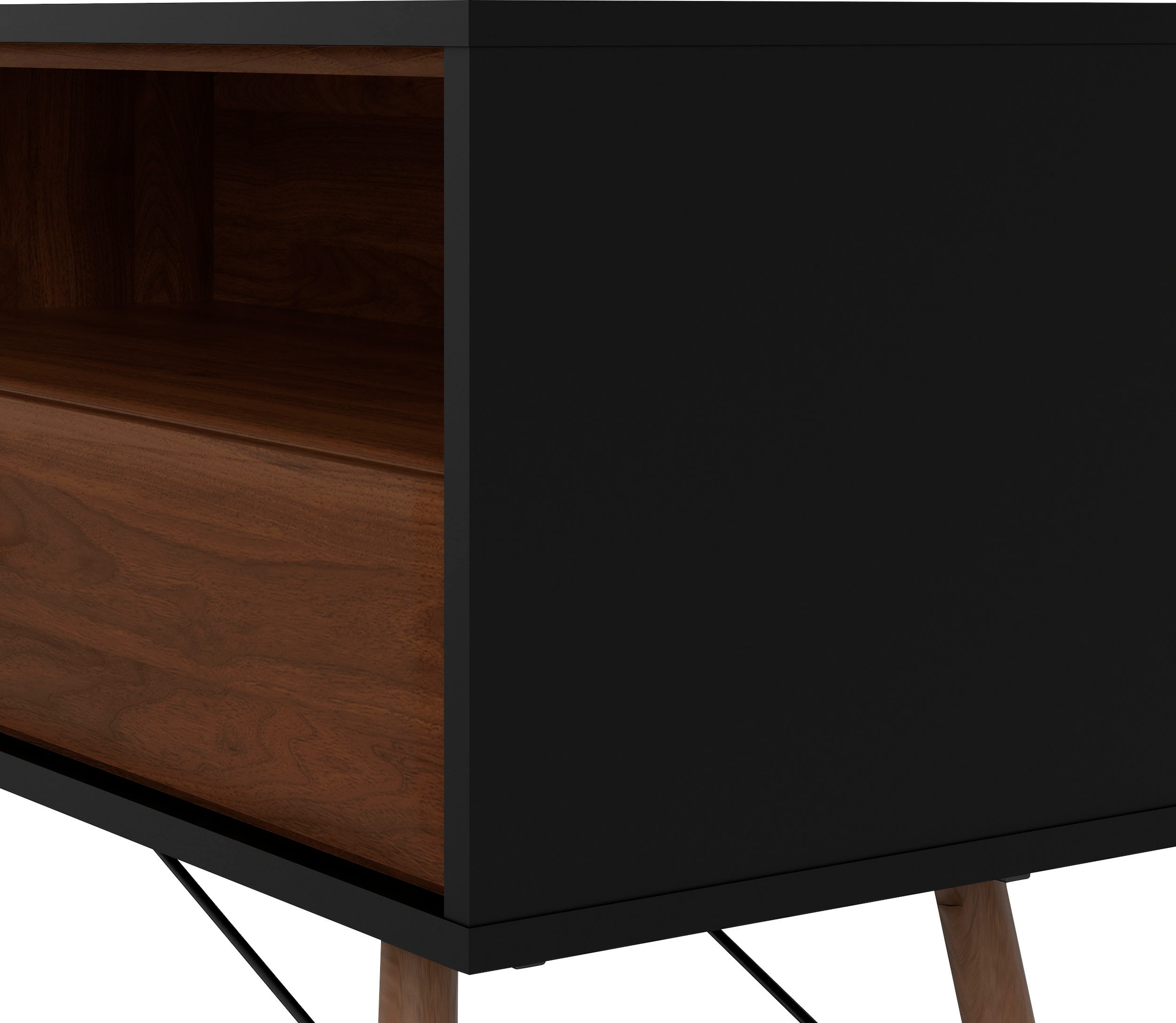 andas TV-Board »TV-Möbel, Fernsehtisch, TV-Unit, Media-Möbel, Sideboard,«, TV-Kommode, Breite/Höhe 150/60 cm, 1 Tür, 1 offenes Fach, 1 Schublade