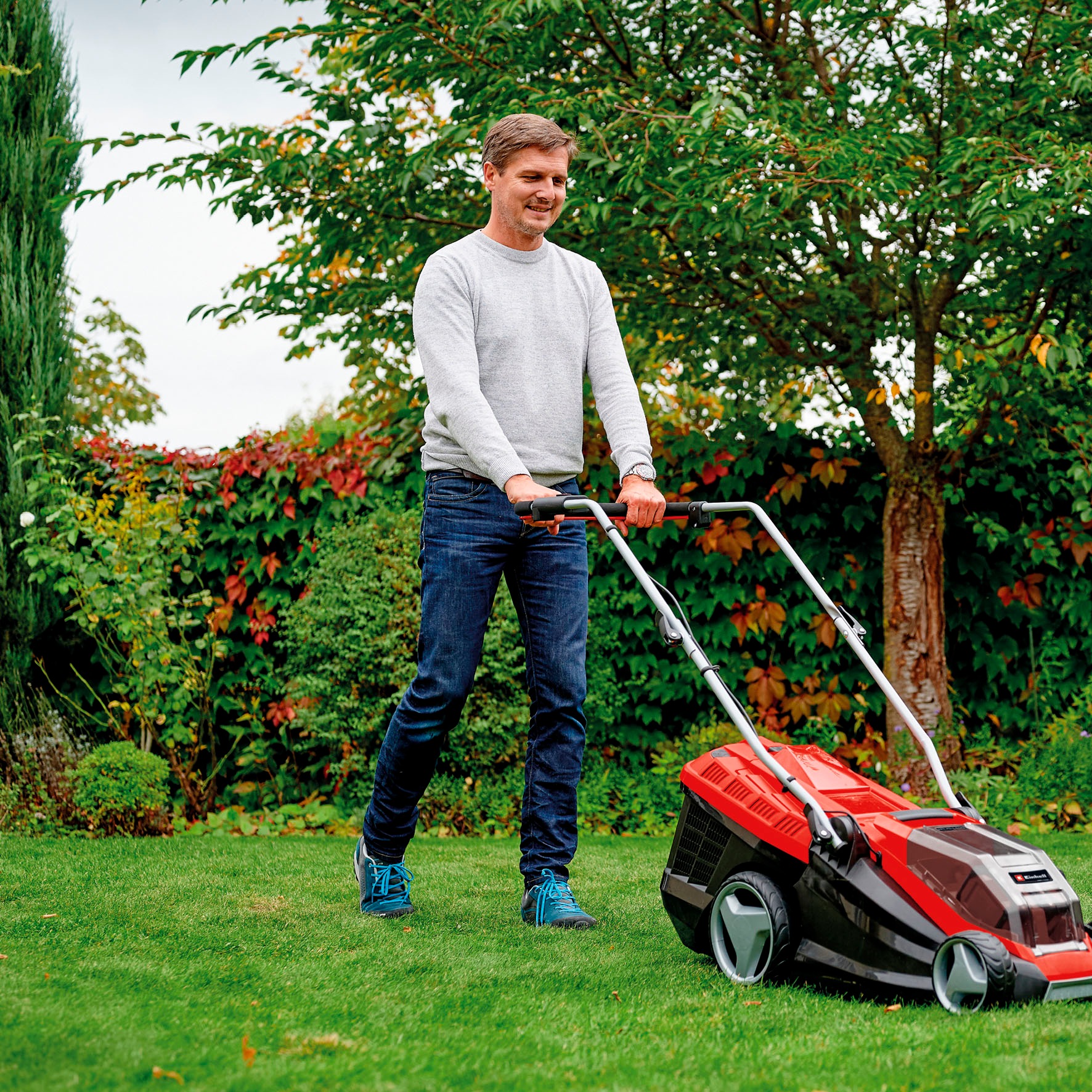 Einhell Akkurasenmäher »GE-CM 36/36 Li SET« mit 2 Akkus und Ladegerät