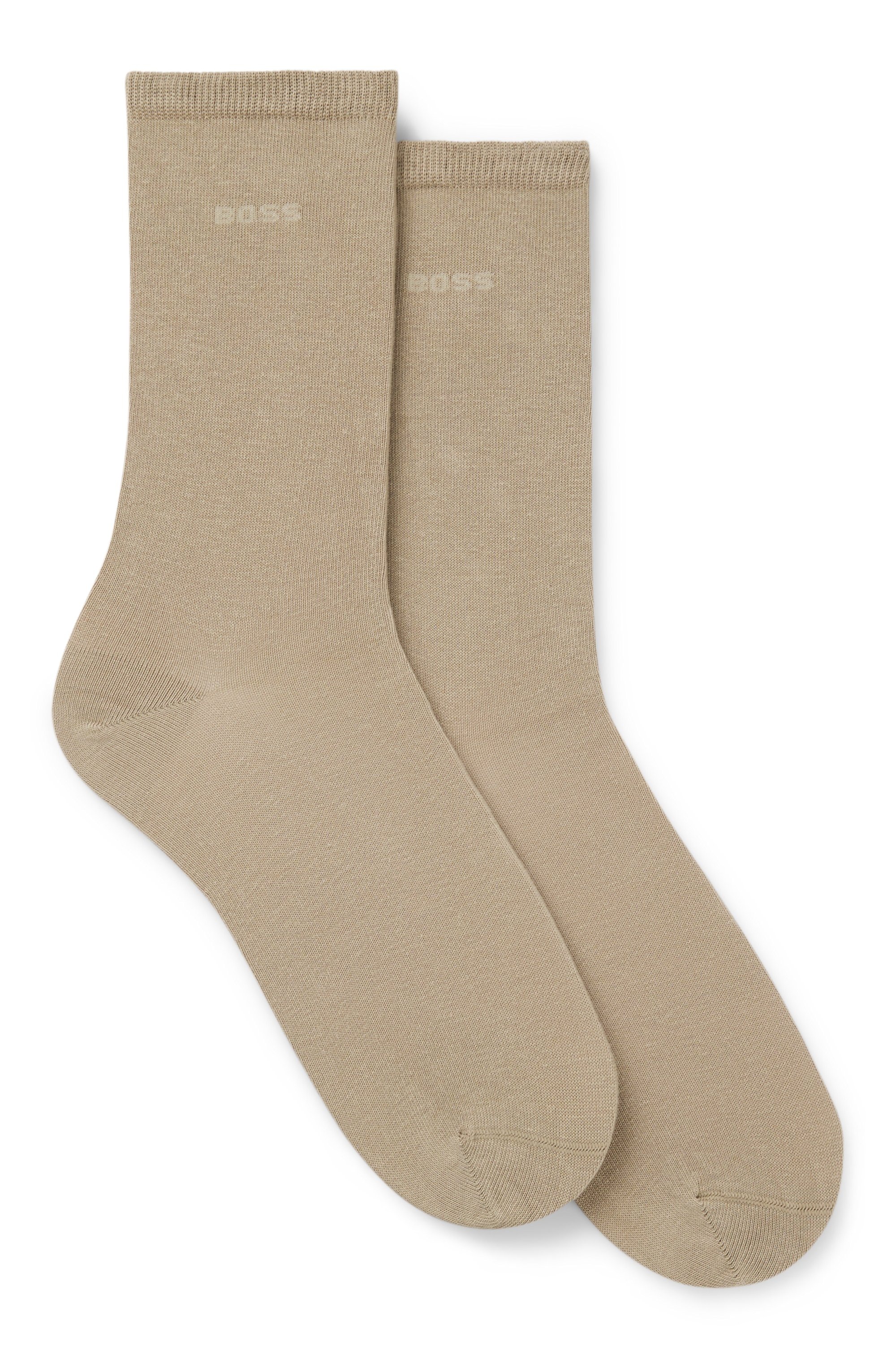 BOSS Businesssocken »2P RS Uni Logo CC W« Packung, 2er Pack, 2 Stk. tlg. mit BOSS Schriftzug