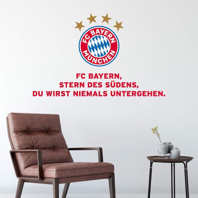 Vereinshymne«, (1 St.) München Wall-Art kaufen Bayern Wandtattoo »FC bequem