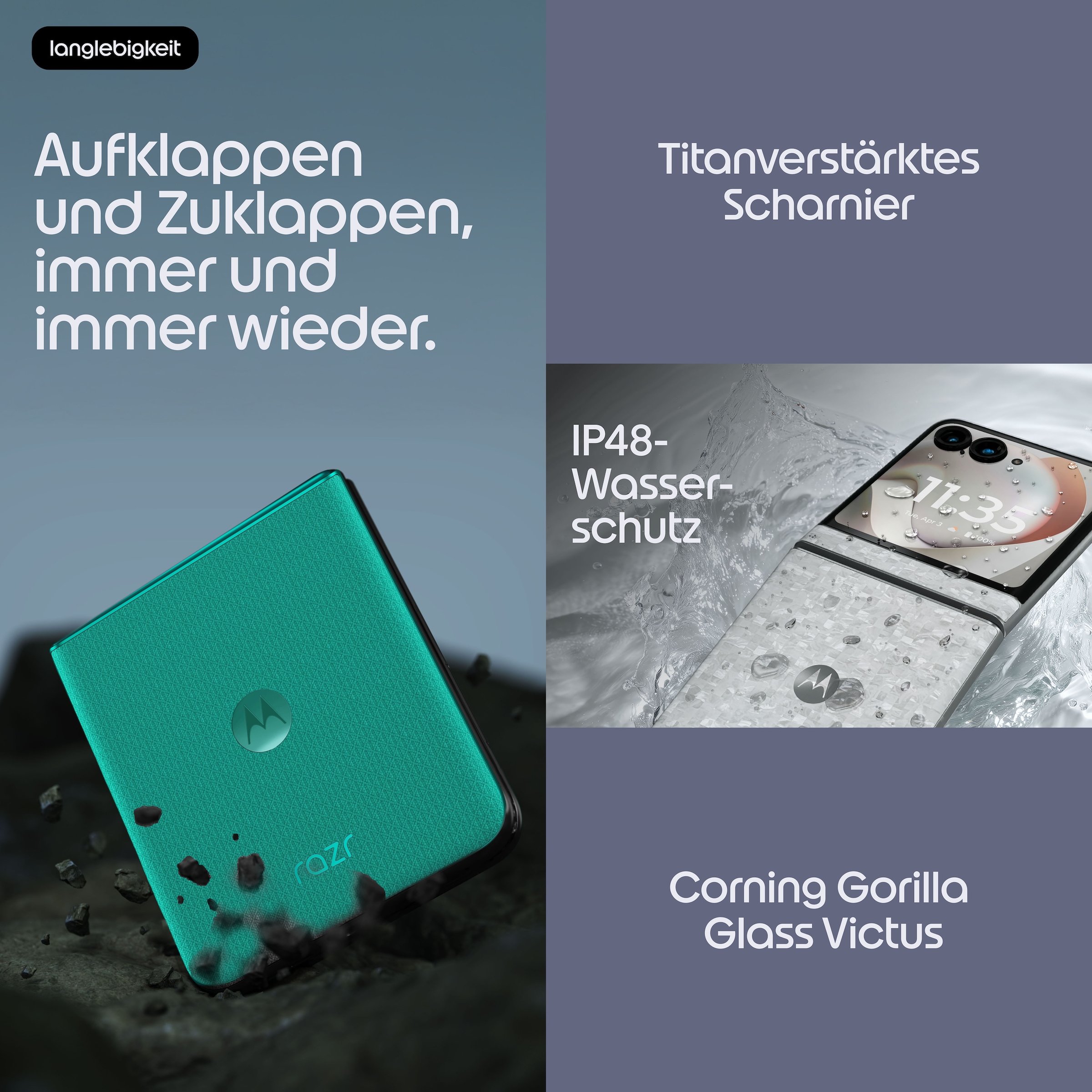 Motorola Smartphone »razr 70« PANTONE® Sporting Green