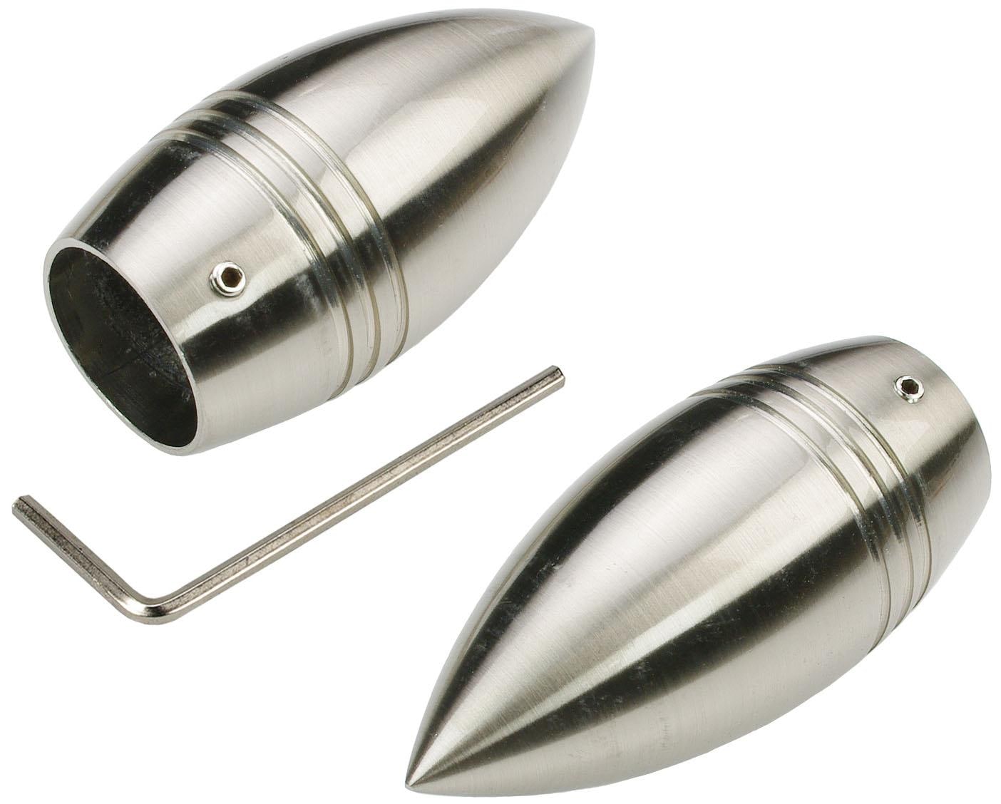 Liedeco Gardinenstange »CELBULLE02SG2L«, 2 läufig-läufig, Fixmaß, 2-läufig im Fixmaß Ø 25/20 mm