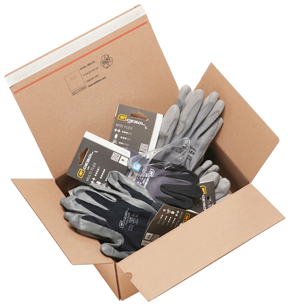 (13 Handschuhe | 1 Gebol Jahren Paar Schutzbrille 3 St.), Arbeitshandschuh-Set online kaufen XXL »Werkstatt«, mit 12 und Garantie