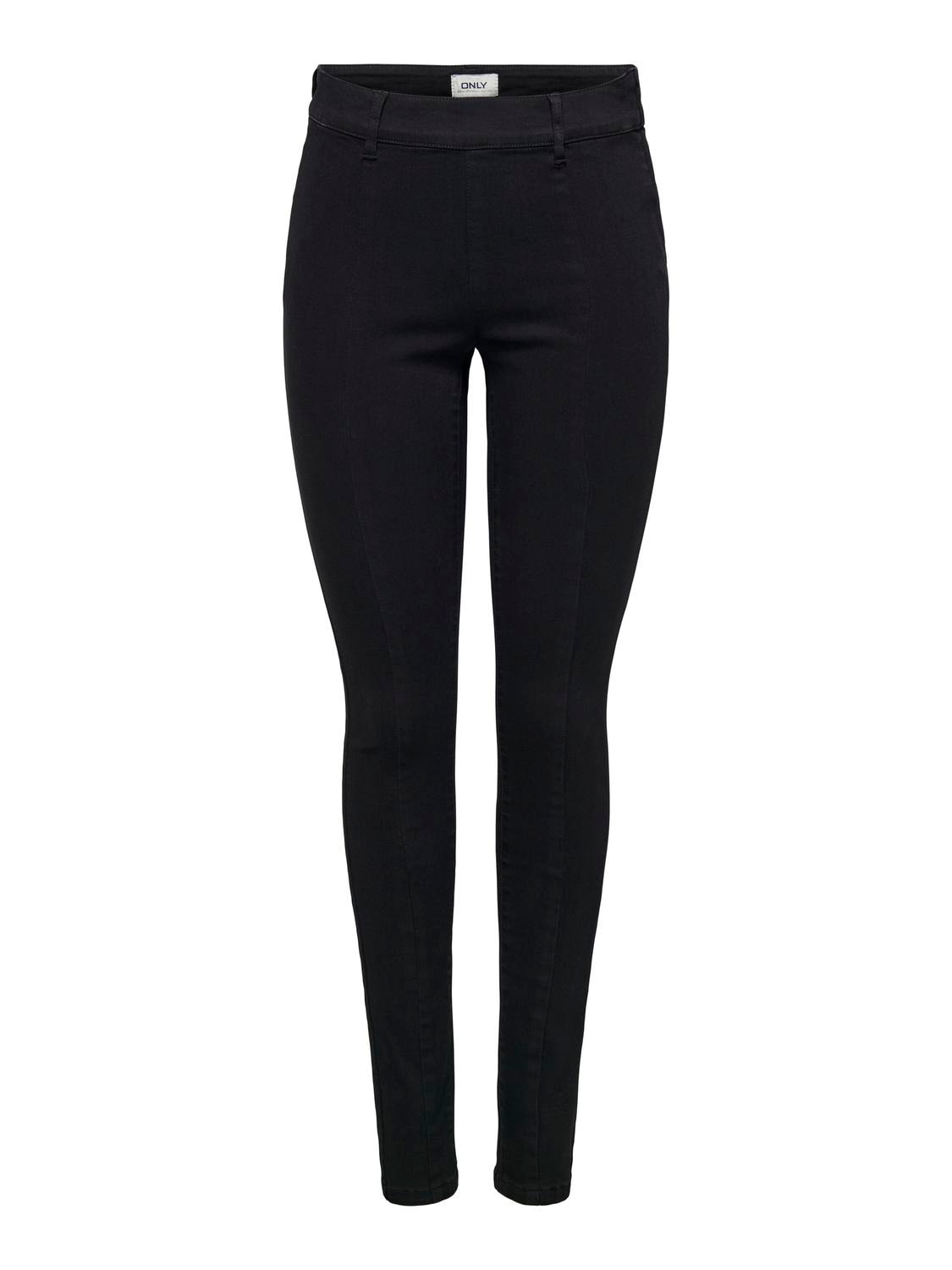 ONLY Skinny-fit-Jeans »ONLWAUW MID SK ZIP CUT DNM«