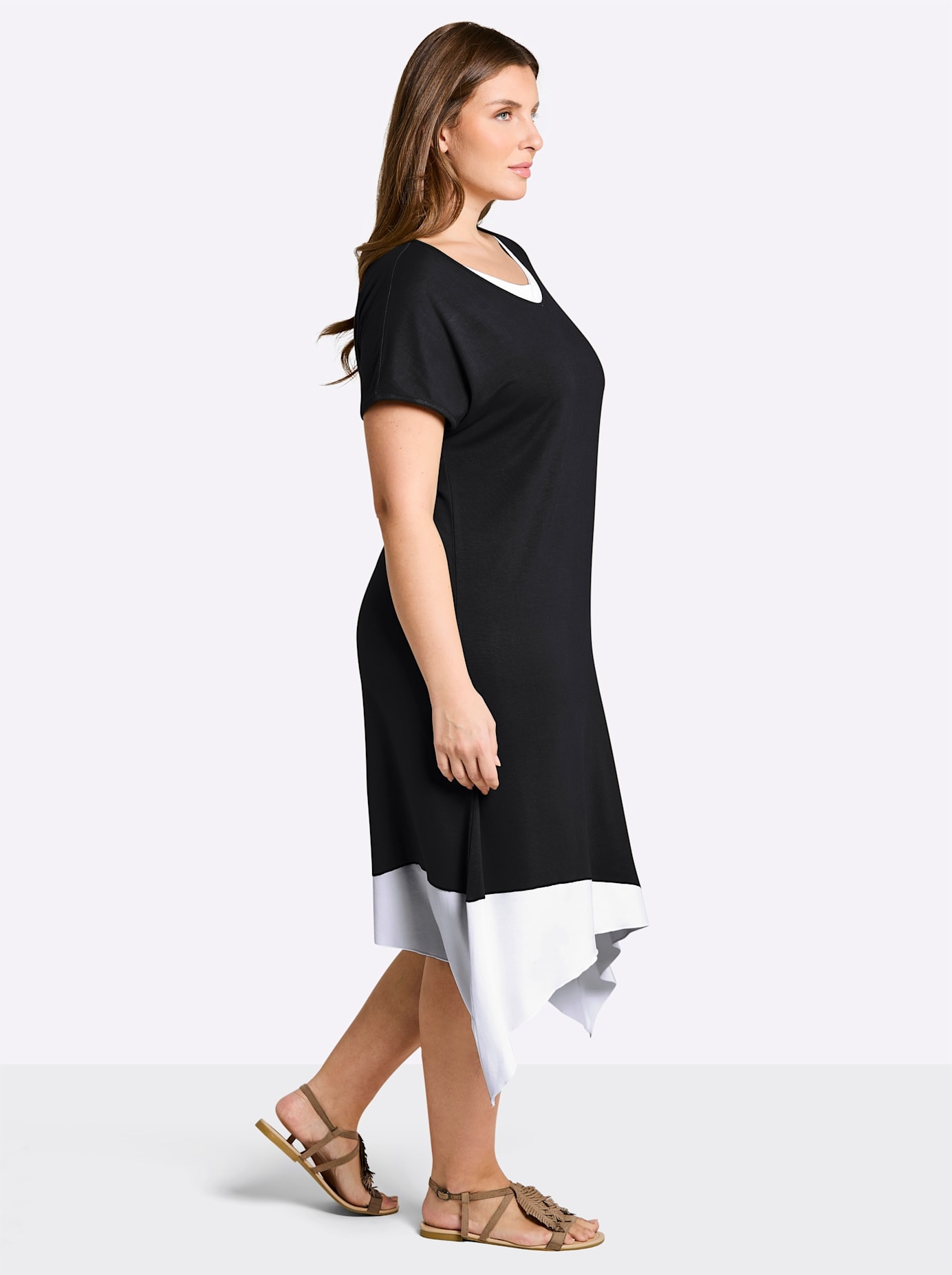Sheego Jerseykleid »Jersey-Kleid« Ohne Taschen