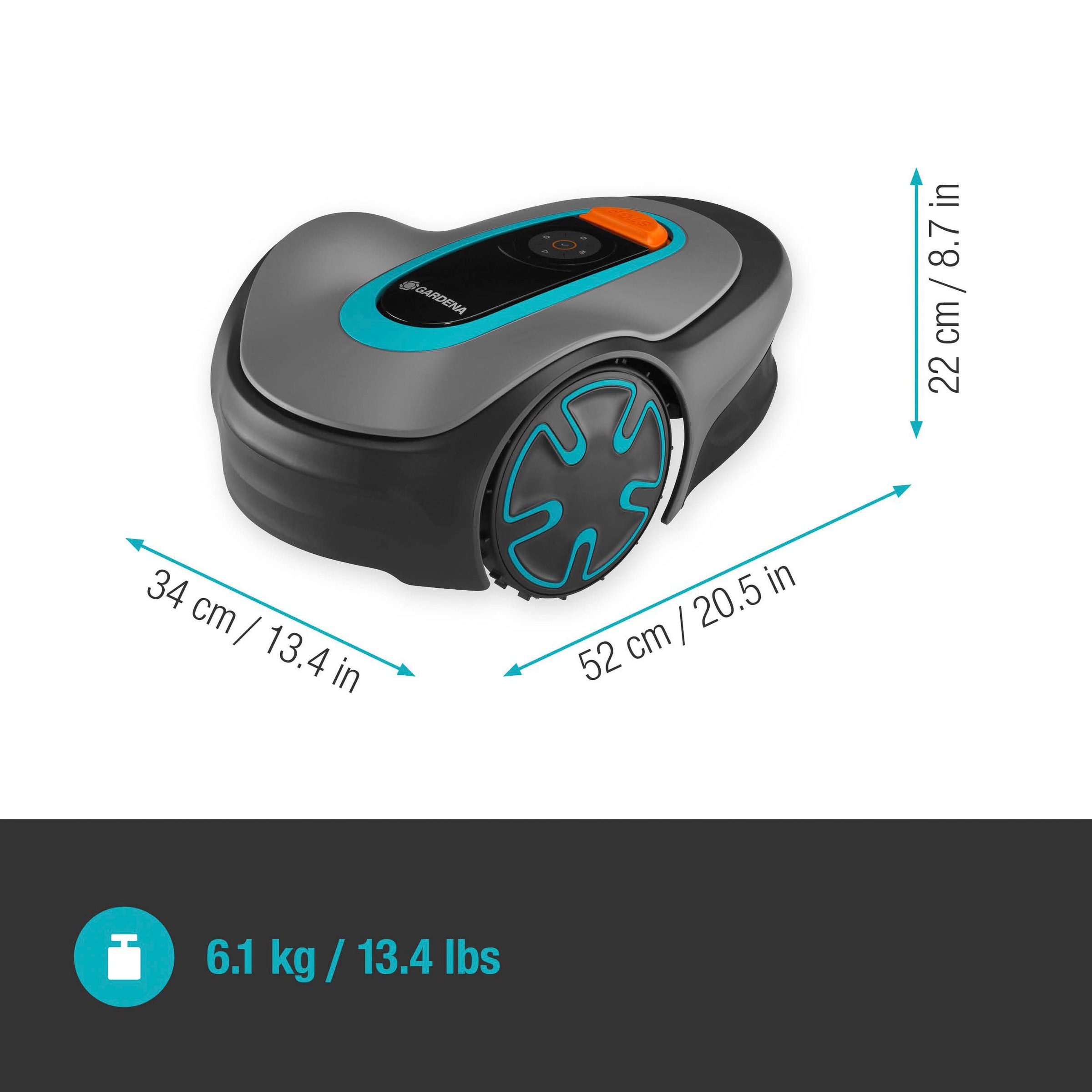 GARDENA Rasenmähroboter »SILENO minimo«, inklusive Akku und Ladestation