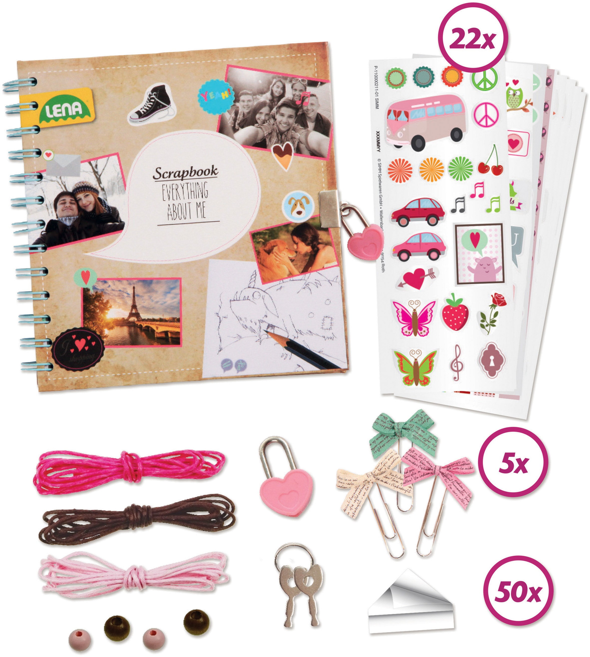 Lena® Kreativset »Scrapbook, groß«