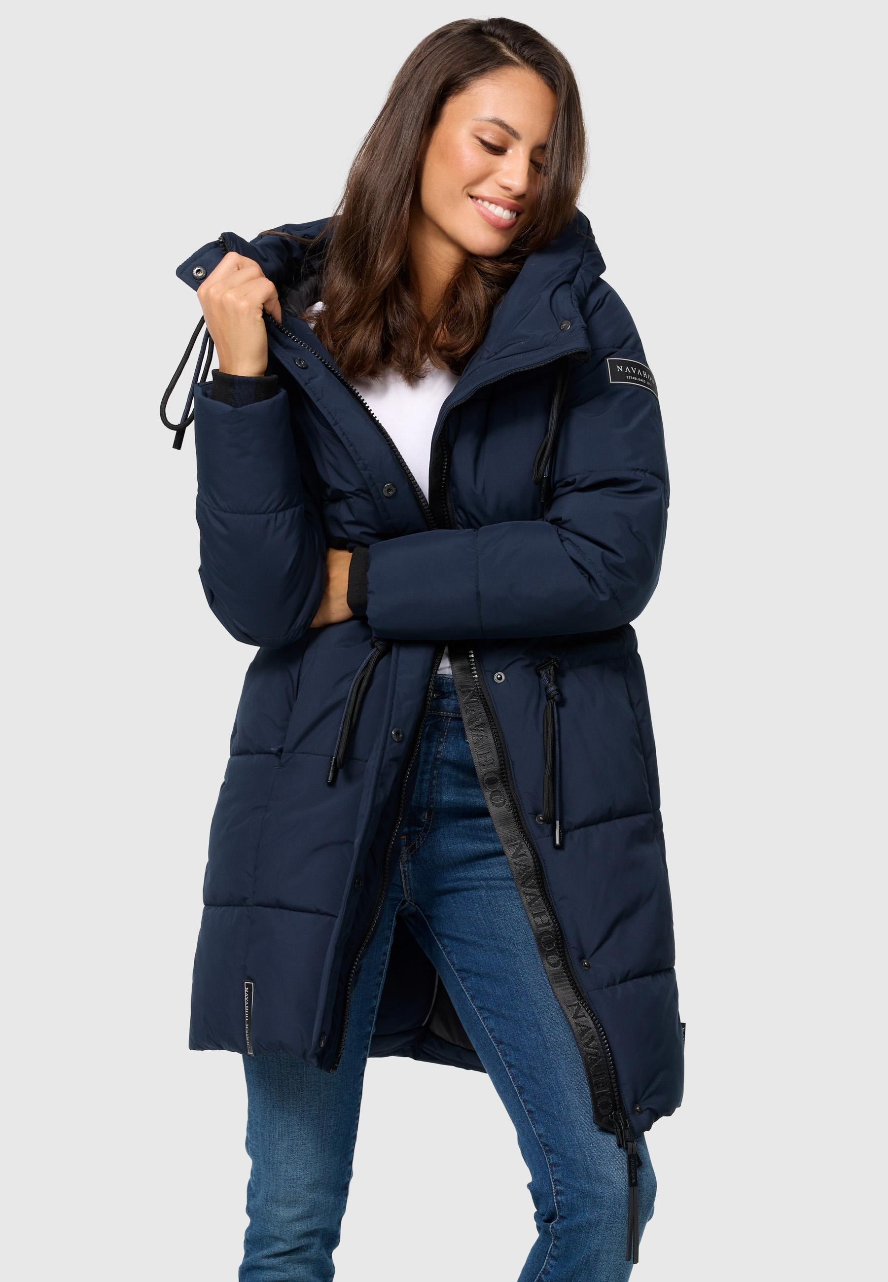 Navahoo Steppmantel »Steppmantel Zuckertatze XIV«, Stylischer Winterparka mit verstellbarer Kapuze