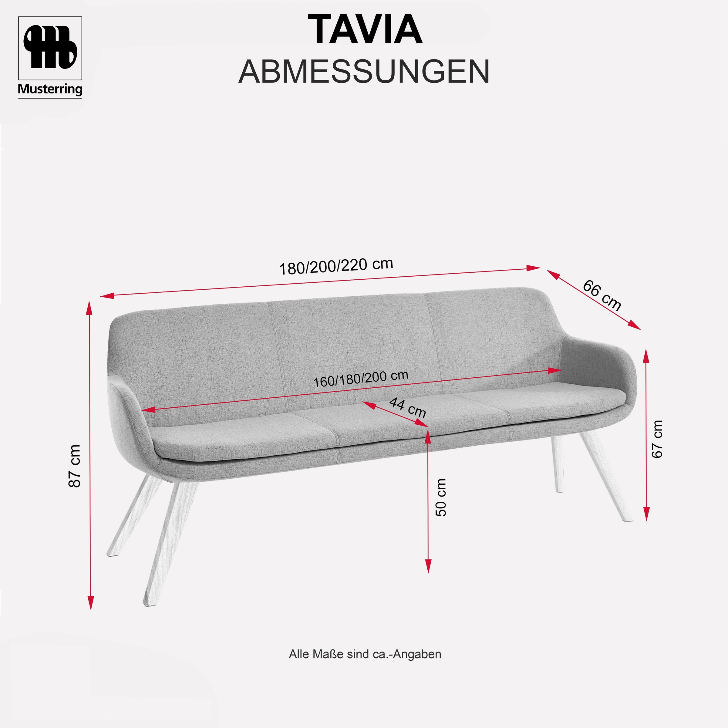 Musterring Essbank »Tavia« Stativgestell Wildeiche massiv geölt, Breite 180, 200 oder 220 cm