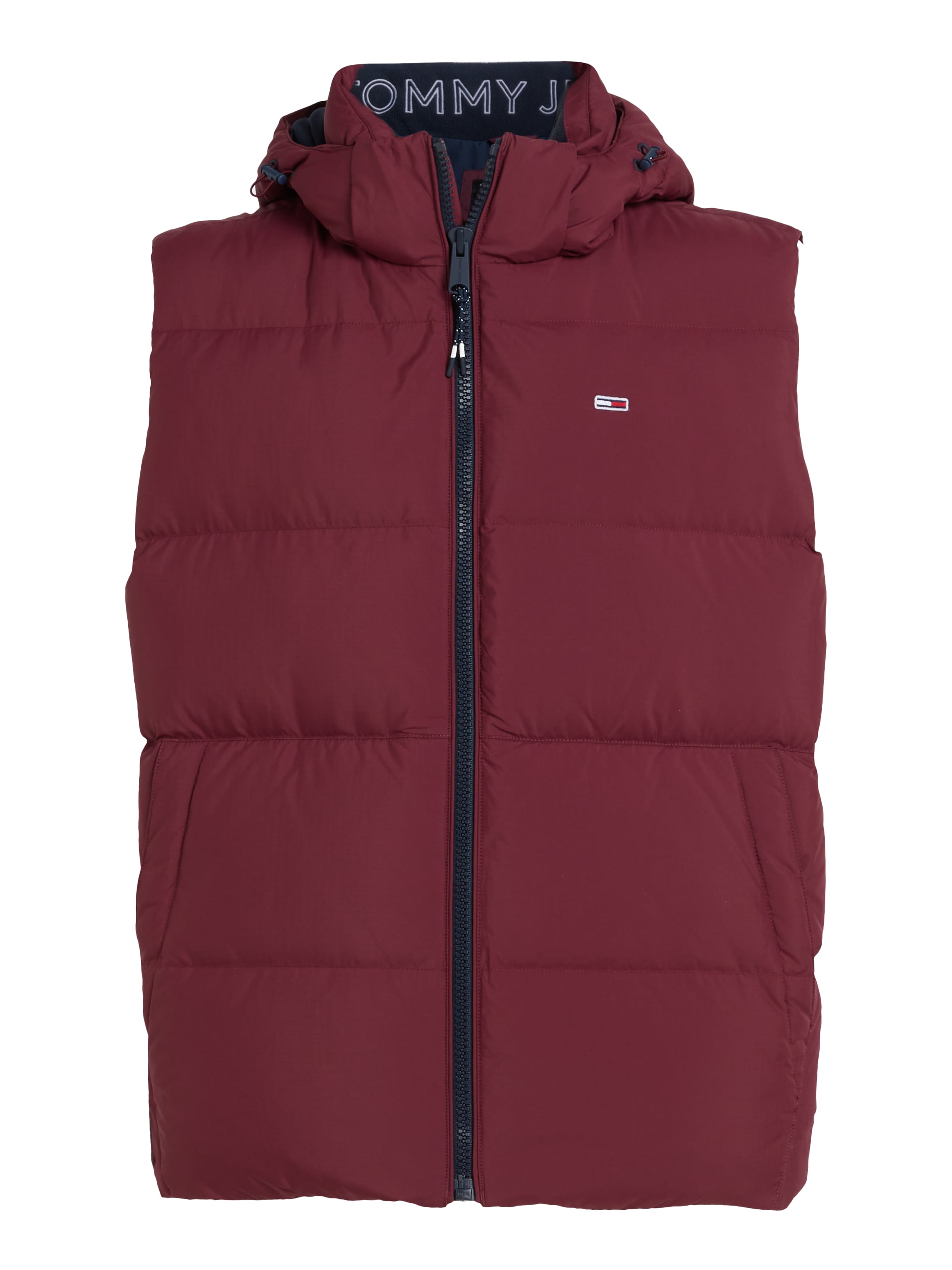 Tommy Jeans Steppweste »TJM ESSENTIAL DOWN VEST EXT«, abnehmbare Kapuze mit Kordelzug