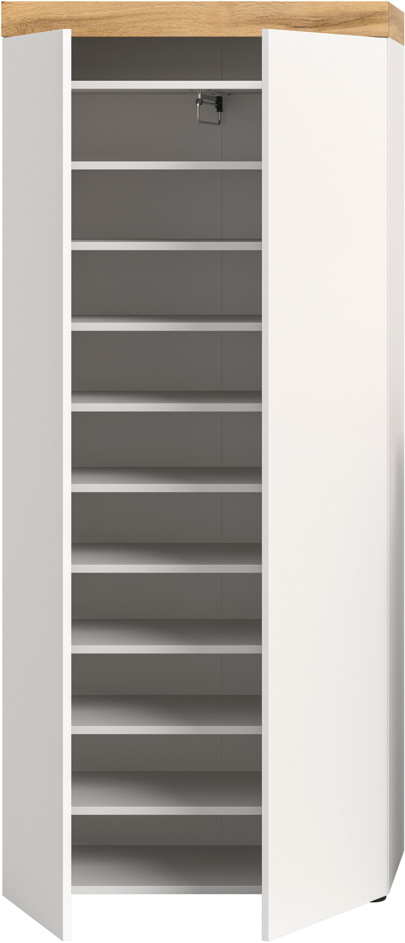 OTTO home Schuhschrank »MAMBO, TOPSELLER!, Höhe 179cm, stehend & hängend, push-2-open« 2 farbige Ausführung, 1 Stk. tlg. Schuhschrank, Schuhkommode, Flur, Diele